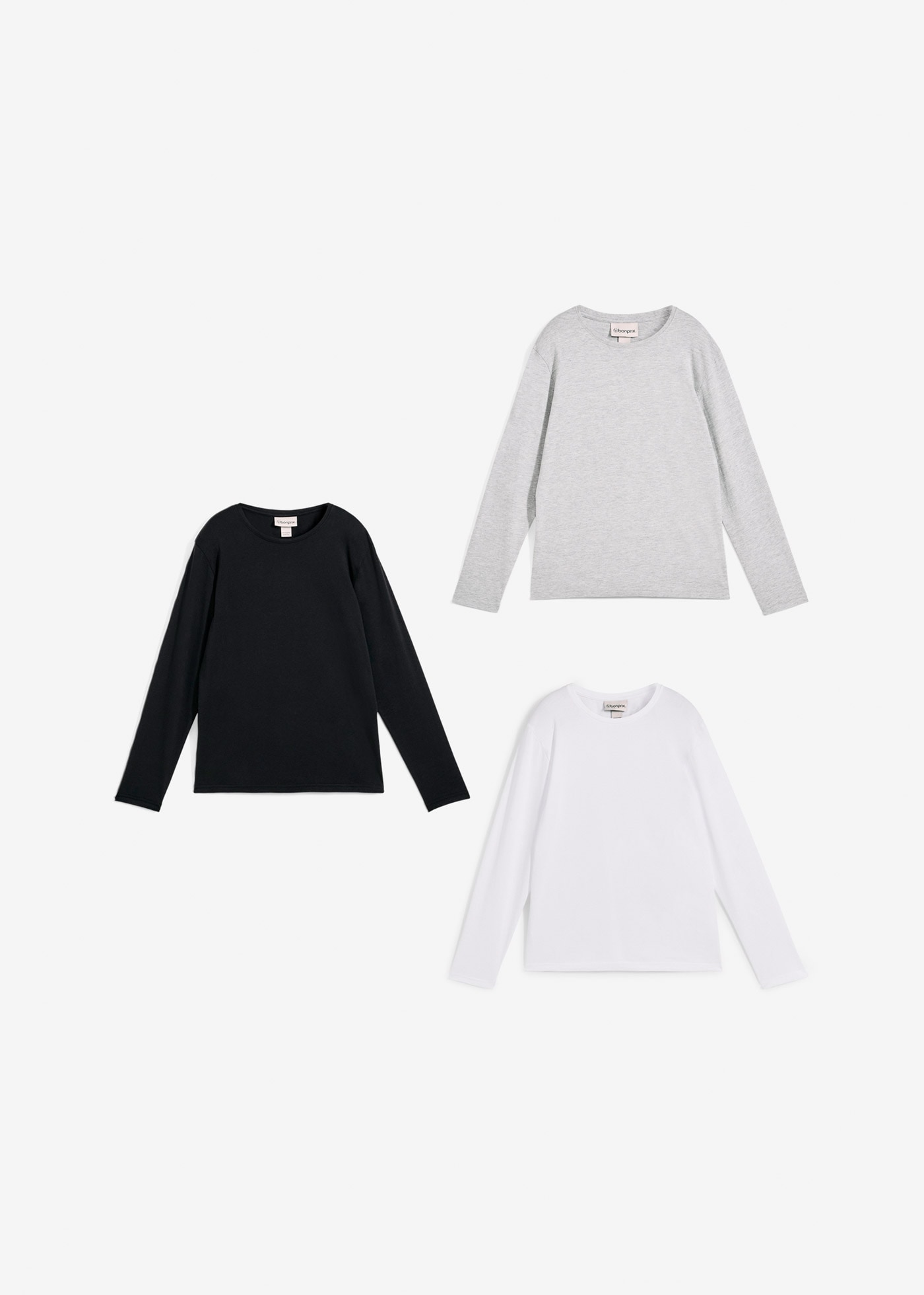 bonprix Langarmshirt Packung, 3
