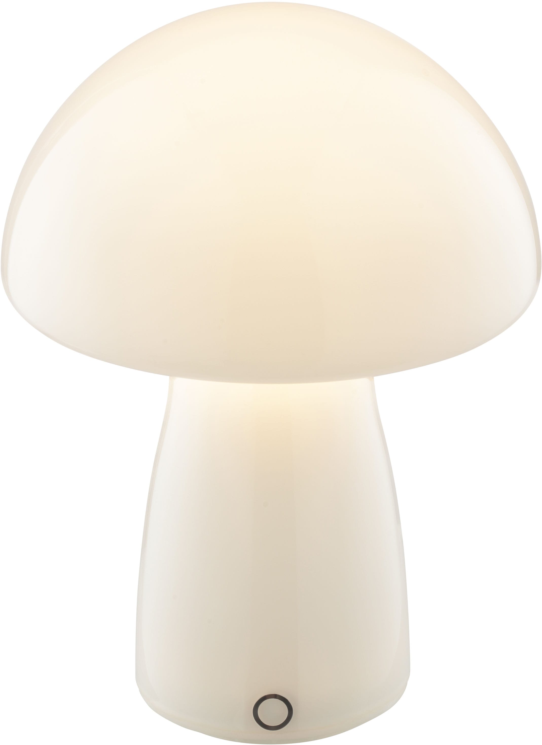 Brilliant LED Tischleuchte »Erik« LED-Modul 1 Stk. Warmweiß Pilzleuchte aus Glas mit Akku, 250 lm, 2700 K, H 22 cm, dimmbar