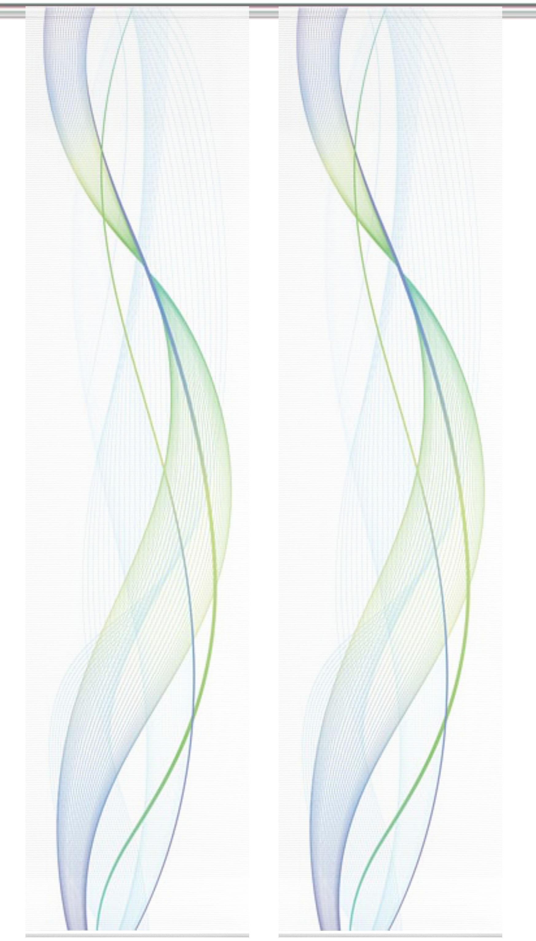 Vision S Schiebegardine »2ER SET HEIGHTS«, (2 St.), HxB: 260x60, Schiebevorhang 2er Set Digitaldruck