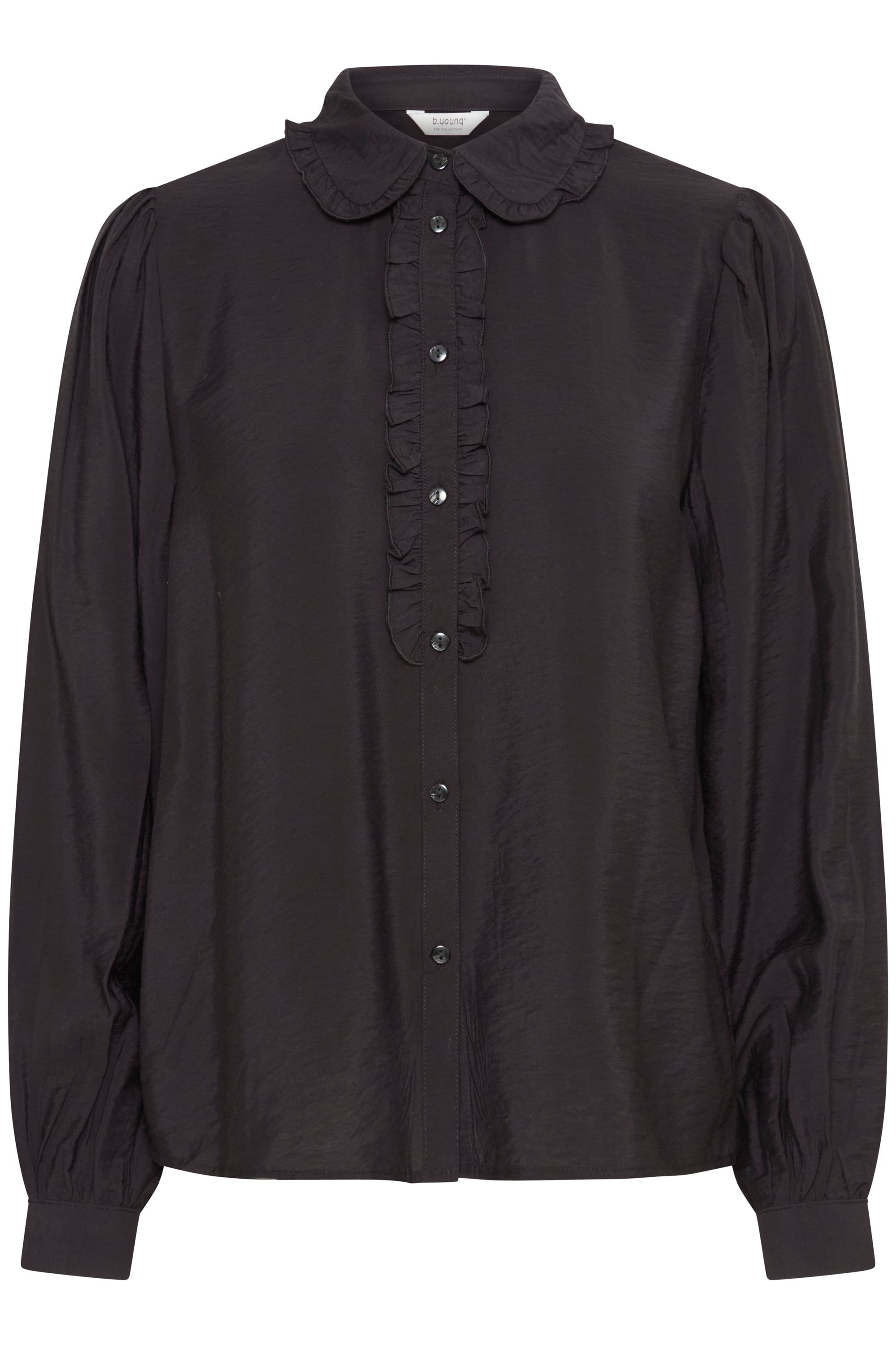 b.young Langarmbluse »Langarmbluse BYIBINE FRILL SHIRT«