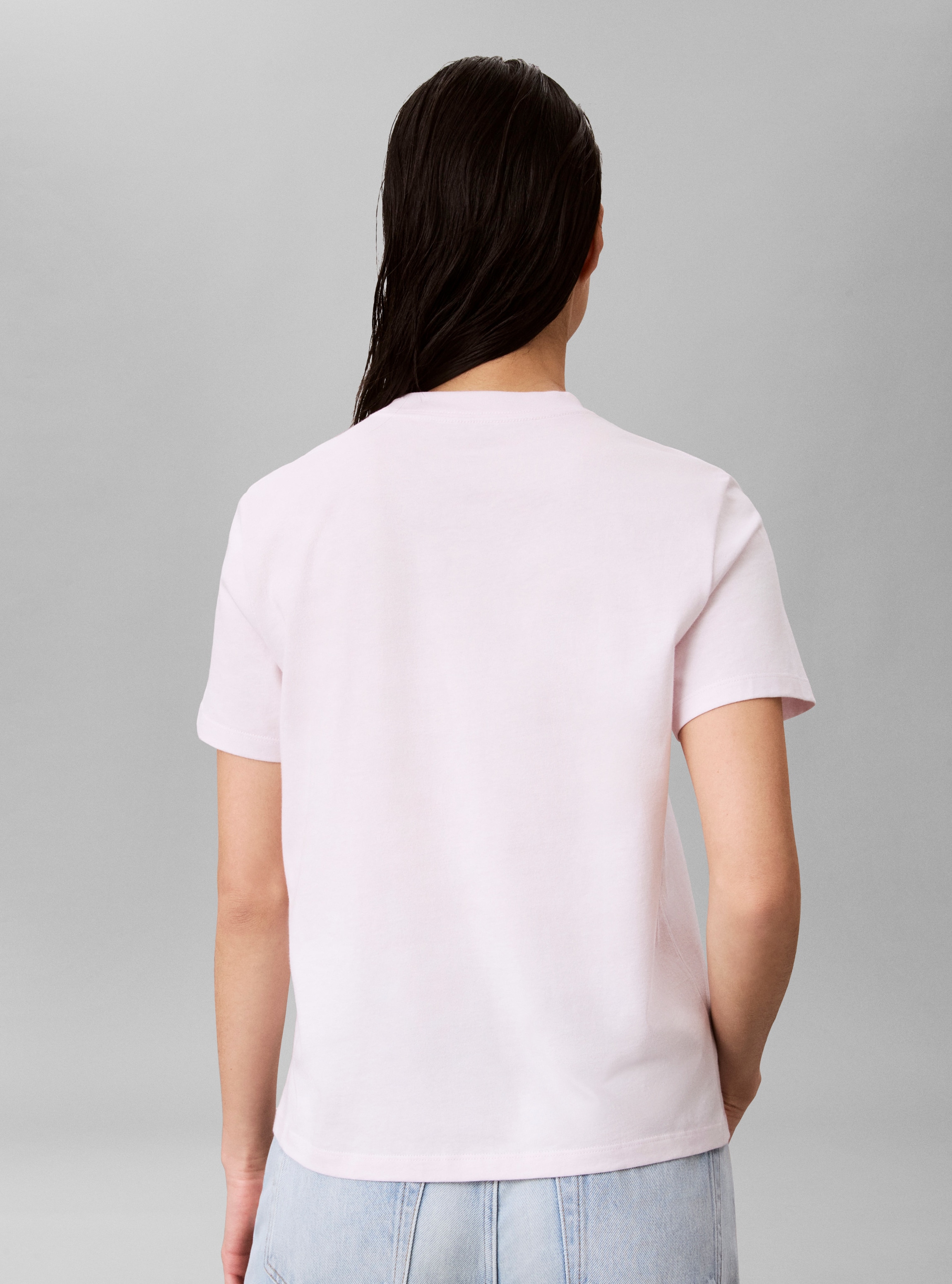 Calvin Klein Jeans T-Shirt Rundhalsausschnitt, Regular Fit, Logoschriftzug