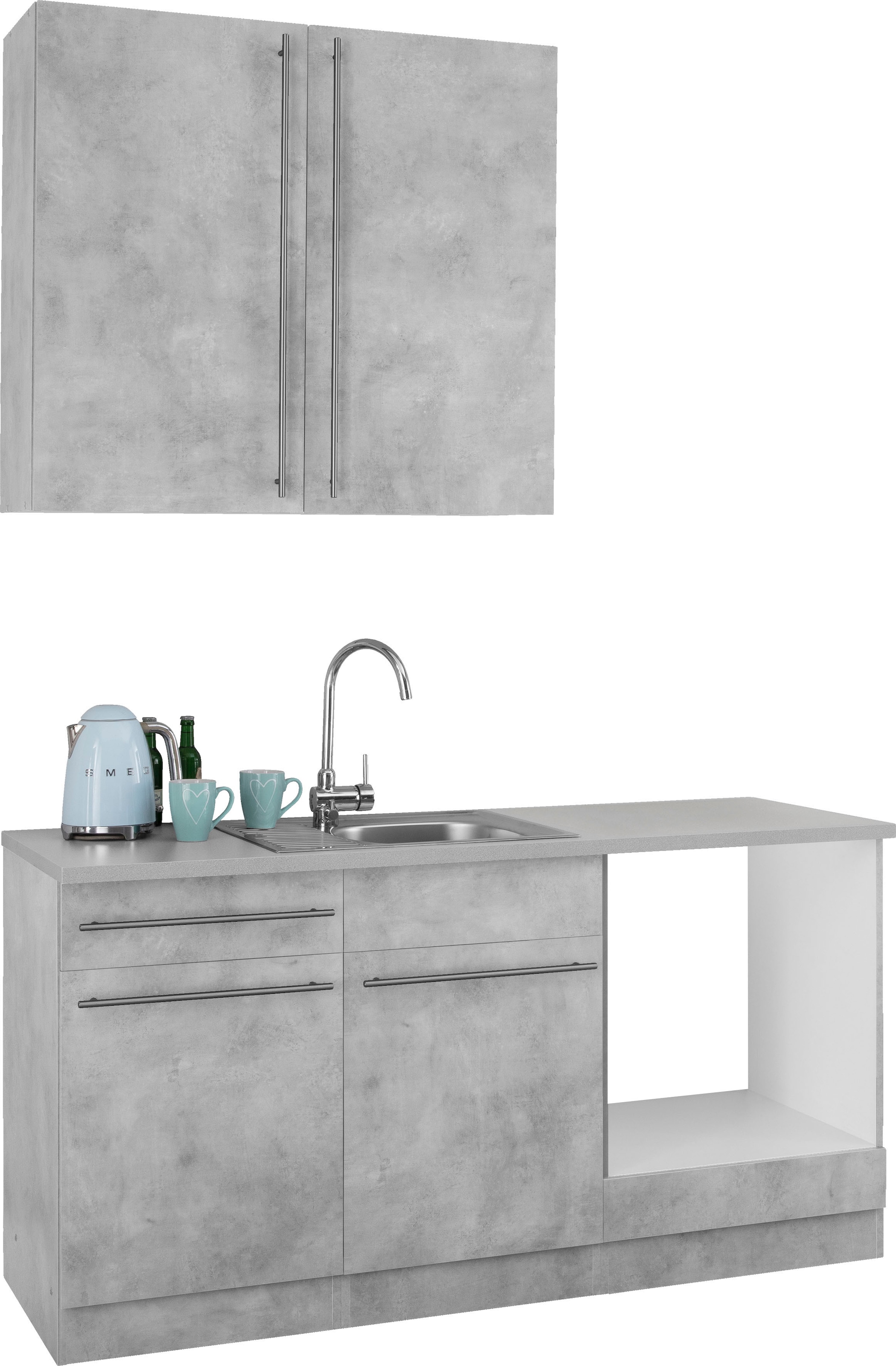 wiho Küchen Küchenzeile »Chicago« wahlweise mit E-Geräten, Breite 160 cm