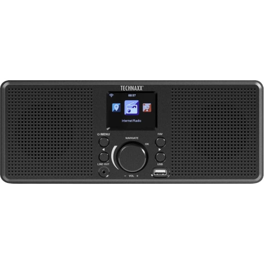 Technaxx Internet-Radio »TX-153«, (WLAN Internetradio 4 W)