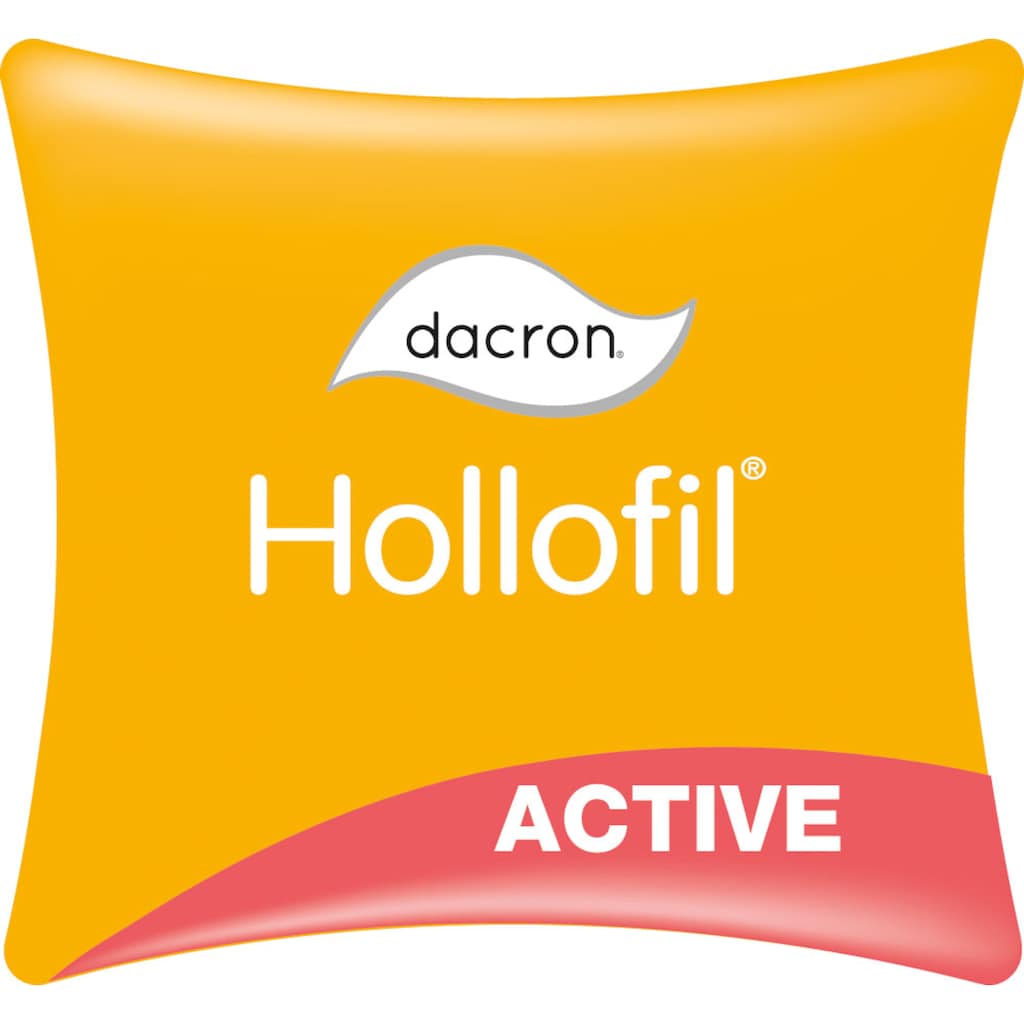 f.a.n. Schlafkomfort Microfaserkissen »Hollofil Active m. MF-Bezug«, (1 St.)