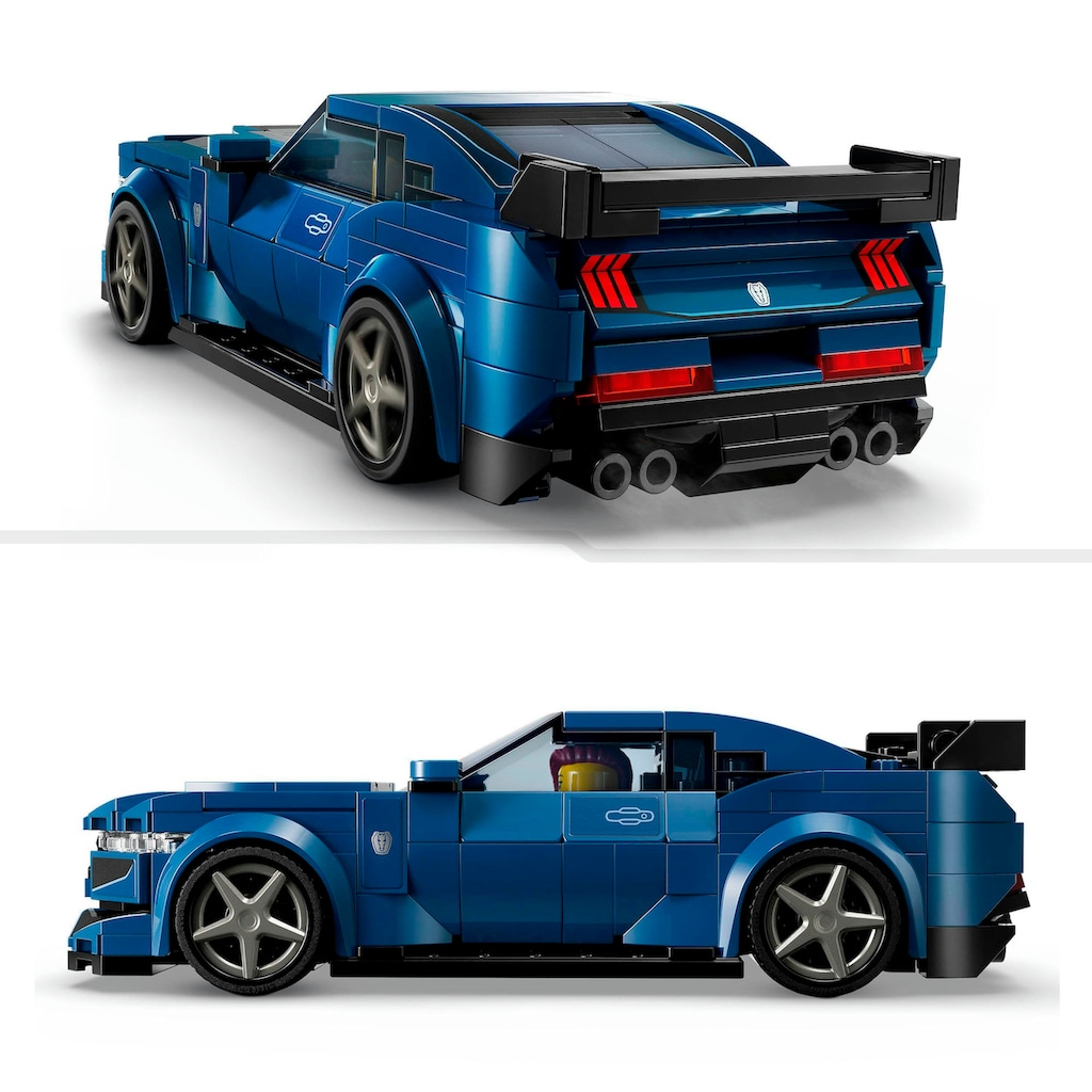 LEGO® Konstruktionsspielsteine »Ford Mustang Dark Horse Sportwagen (76920), LEGO Speed® Champions«, (344 St.)