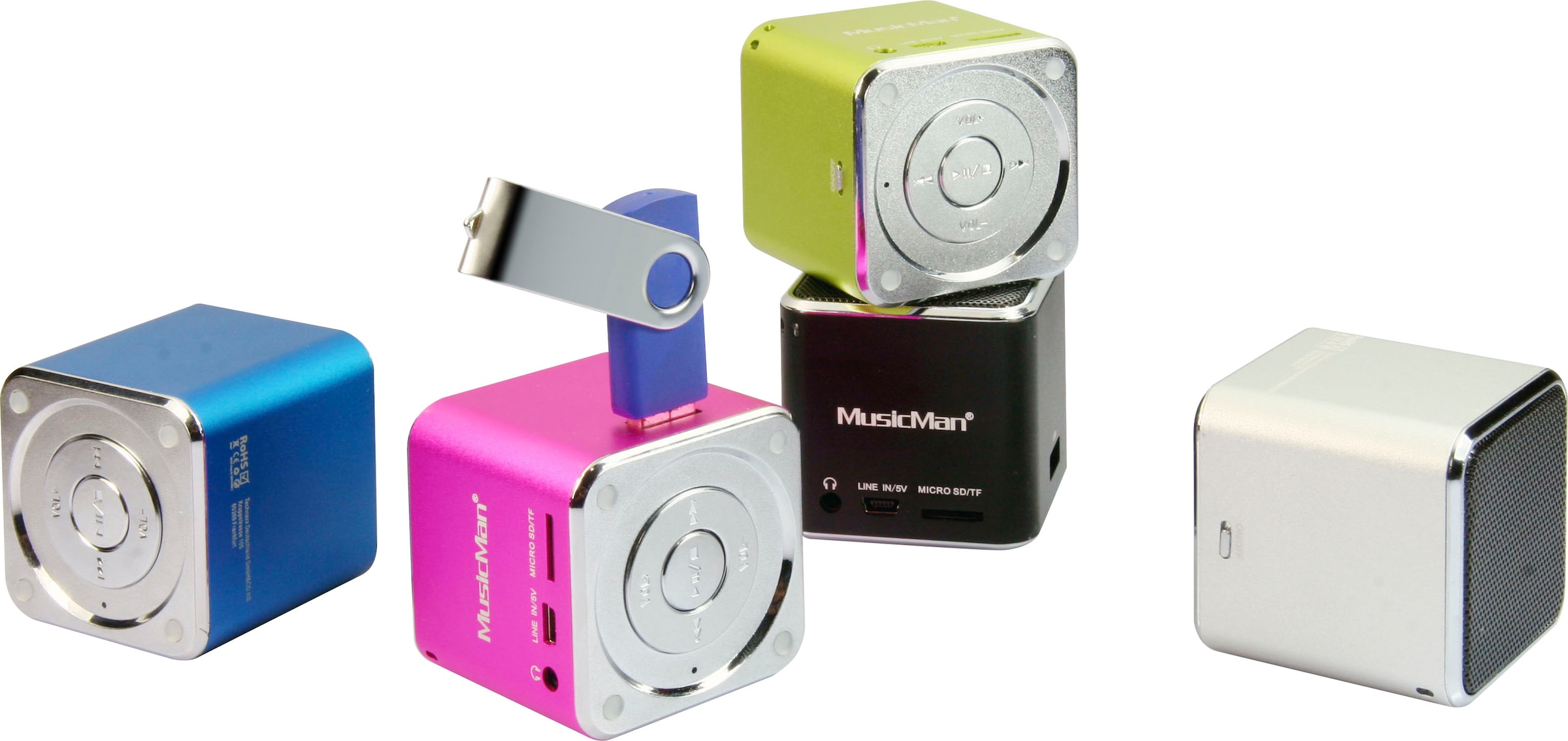 Technaxx Portable-Lautsprecher »Mini MusicMan Soundstation«, (1 St.) ➥ 3  Jahre XXL Garantie | UNIVERSAL | Lautsprecher