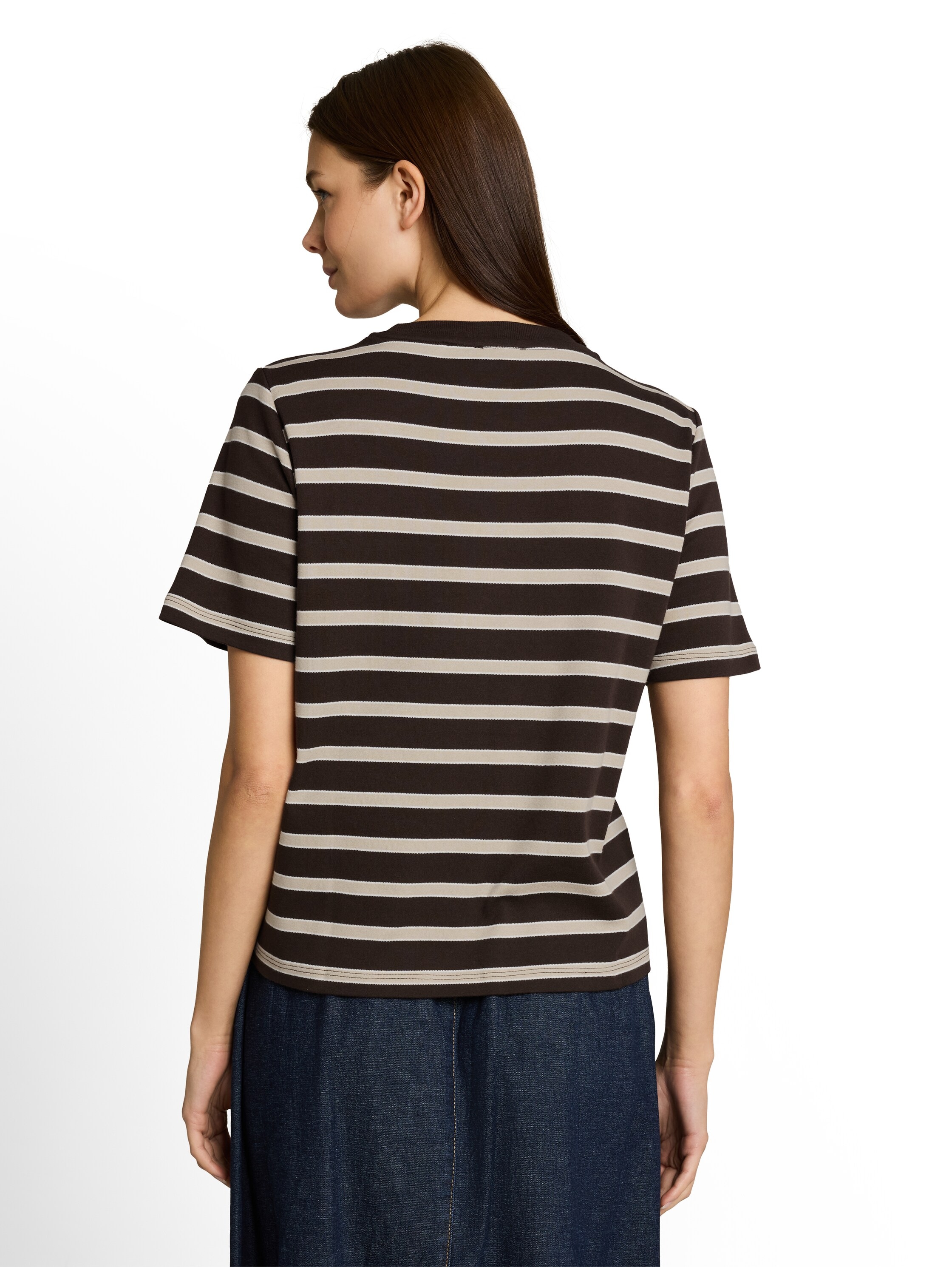 TOM TAILOR Kurzarmshirt Sommershirt mit Prints und Rundhals