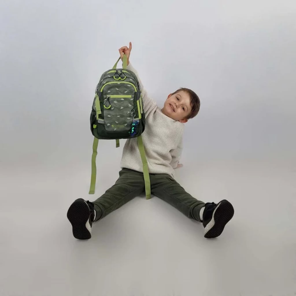 Schneiders Kinderrucksack »Rhino Dino von Schneiders«, reflektierende Details