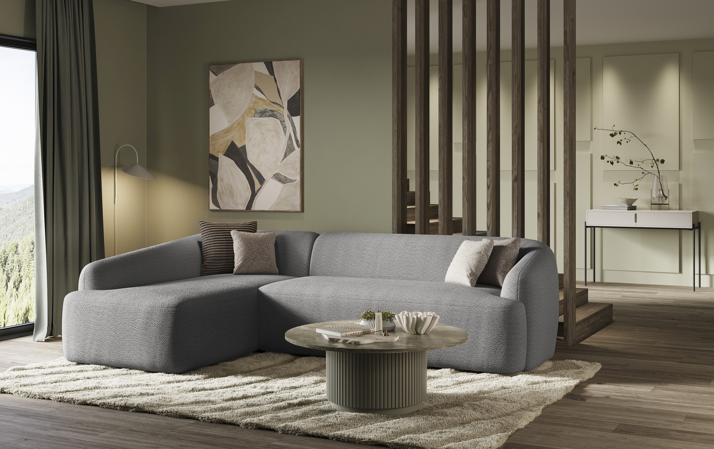 INOSIGN Ecksofa »Nergal, Einzelsofa oder L-Form«, Modernes Design, schlichte Optik, stilvoller Blickfang im Wohnzimmer