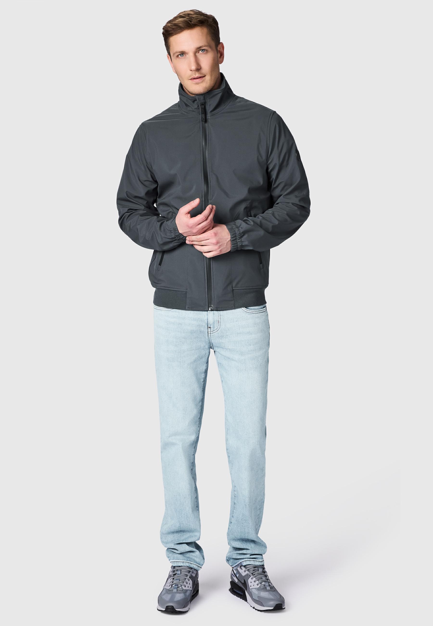 Ragwear Outdoorjacke »Outdoorjacke Collwie« ohne Kapuze wasserdichte Herren Übergangsjacke mit hohem Kragen