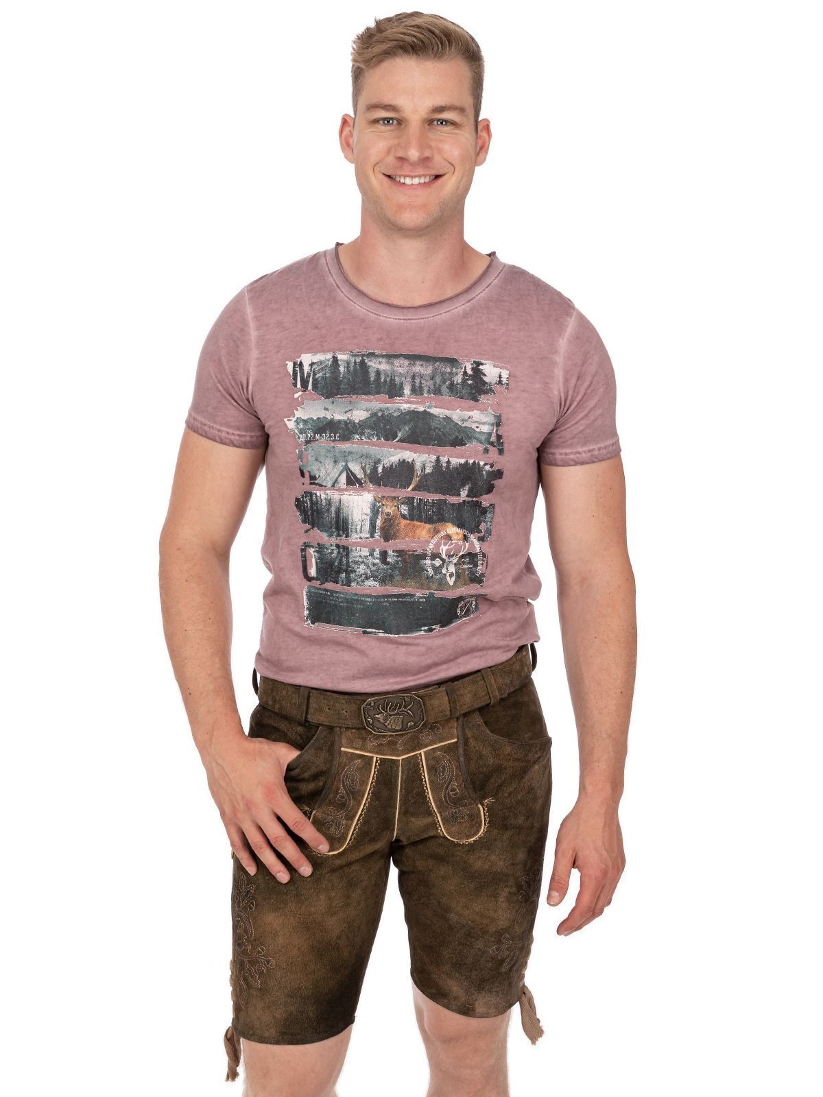 Spieth & Wensky Lederhose »Lederhose HAVEL tabak holz«