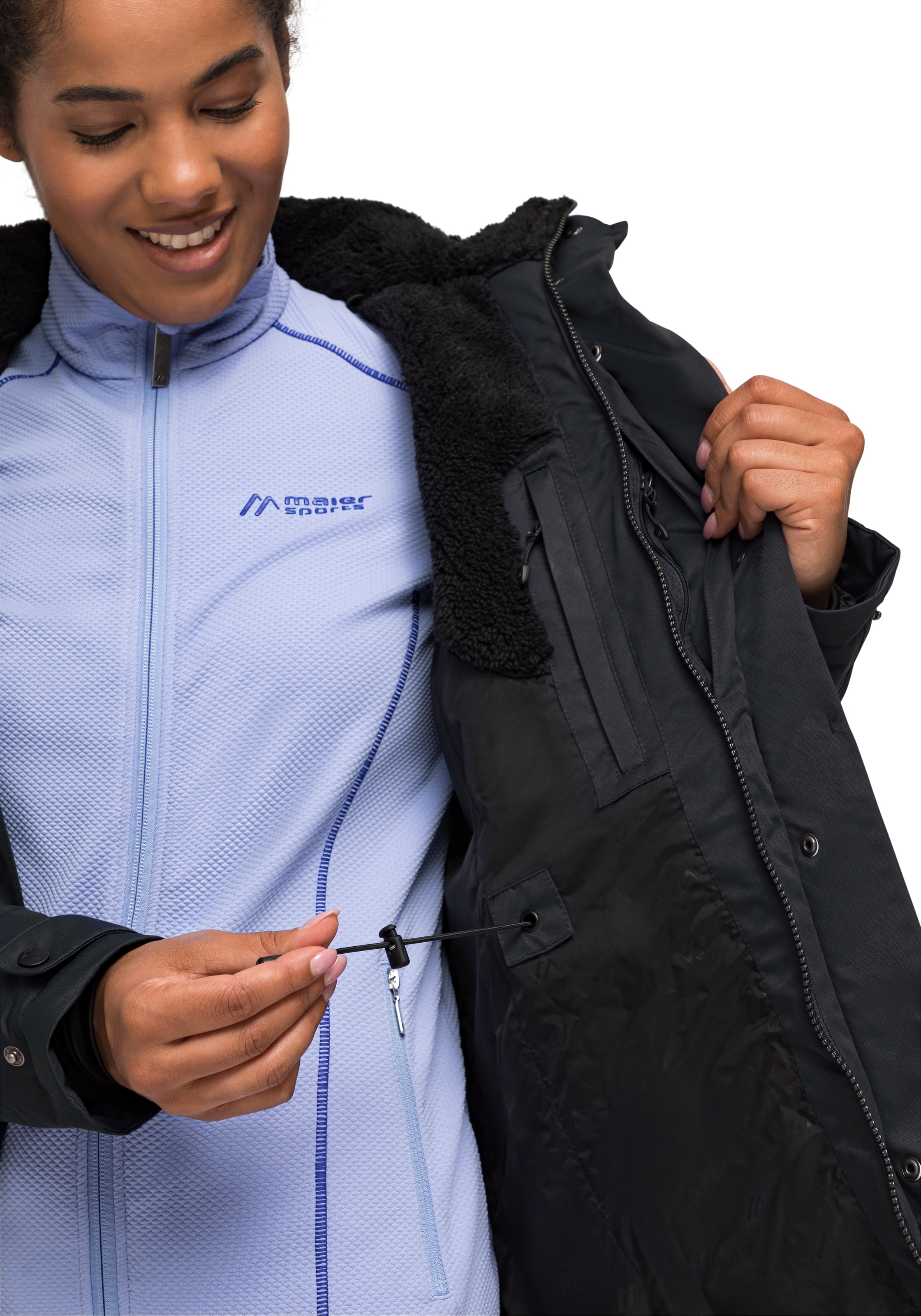 Maier Sports Funktionsjacke »Lisa 2.1«, Damen Mantel, atmungsaktiver Wintermantel, 2 RV-Taschen, Regular Fit
