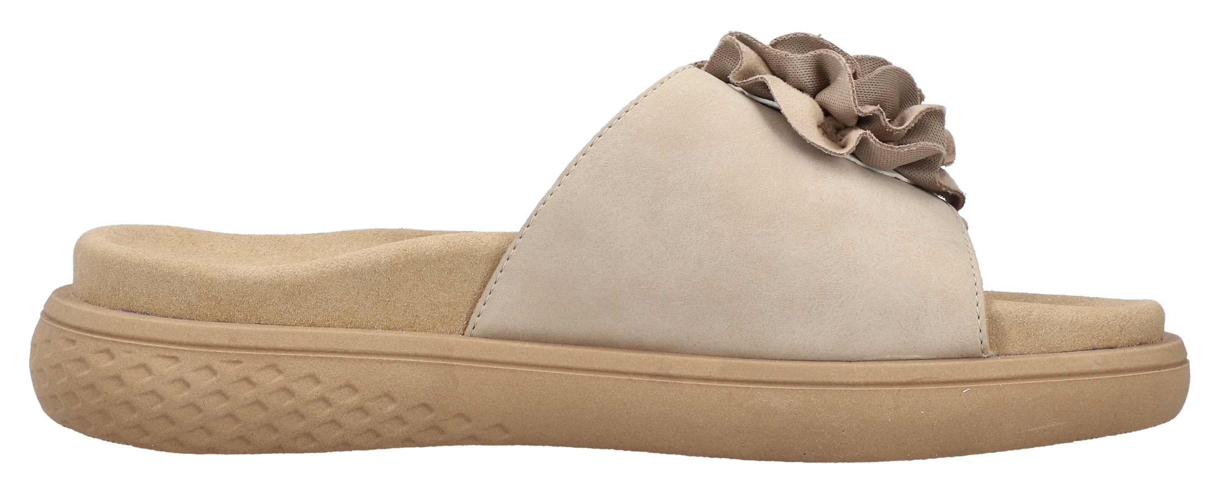 Rieker Pantolette, Sommerschuh, Hausschuh, Strandschuh mit bequemem Fußbett