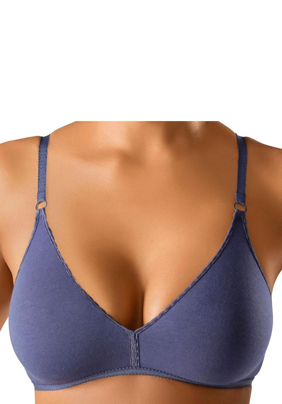 petite fleur Bralette-BH, ohne Bügel aus angenehm weicher Baumwollqualität, Basic