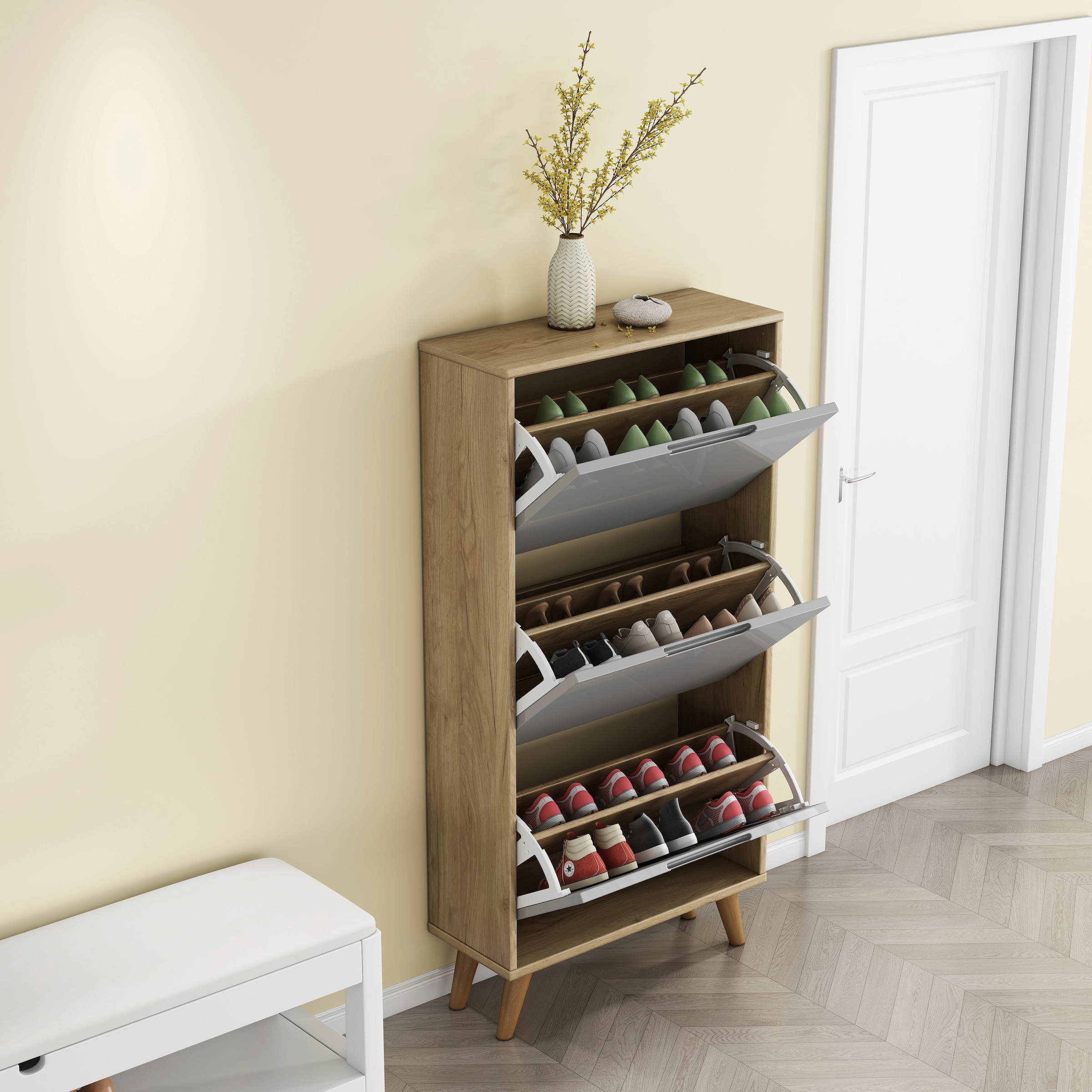 OTTO home Schuhschrank »Lund« FSC-zertifiziertem Holz, ABS-Kanten, Breite 62 cm