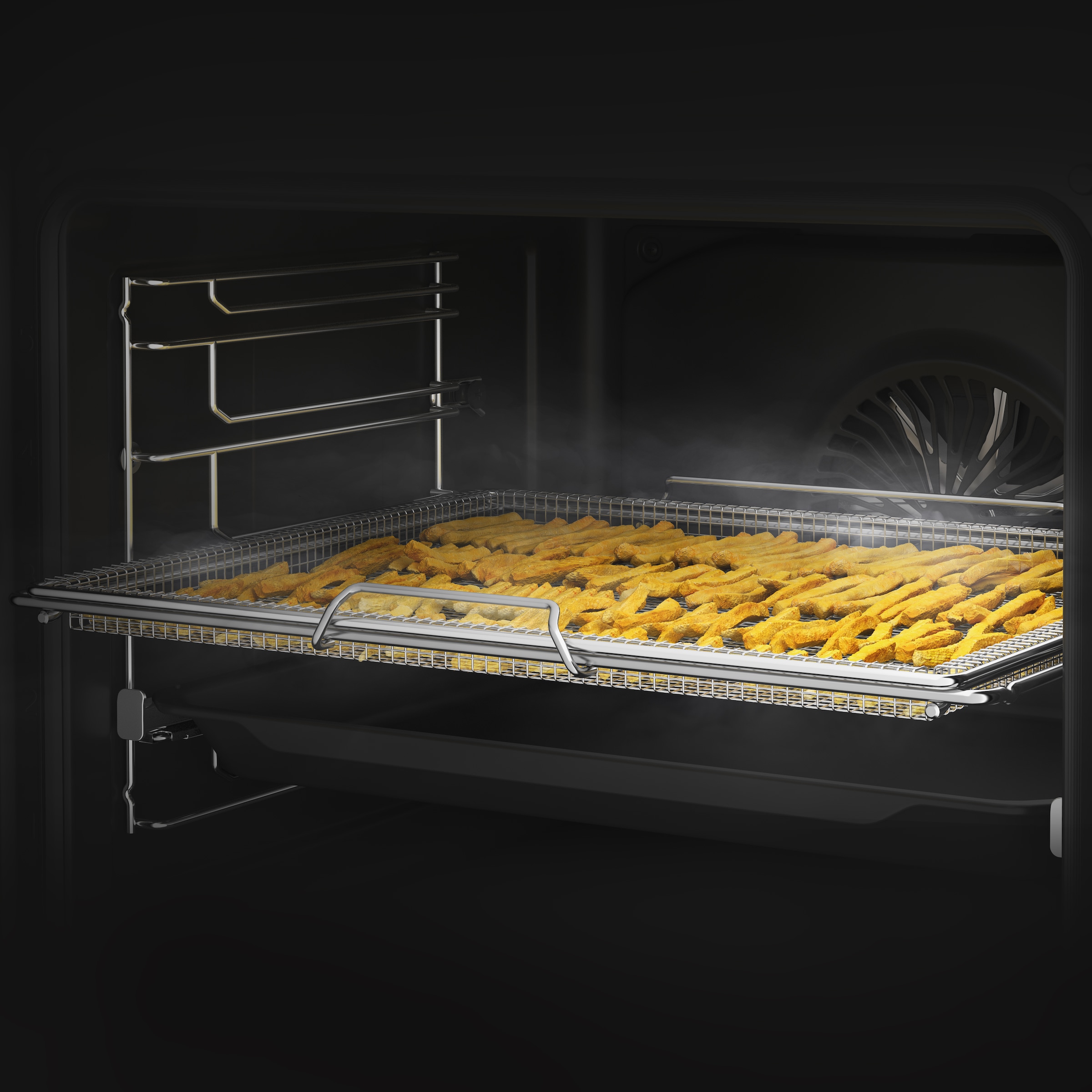 BEKO Elektro-Herd-Set »BBUMA1132X« mit 1-fach-Teleskopauszug SteamShine Set, 1 Stk. tlg. Knusprige Ergebnisse mit wenig Fett mit der AirFry-Funktion
