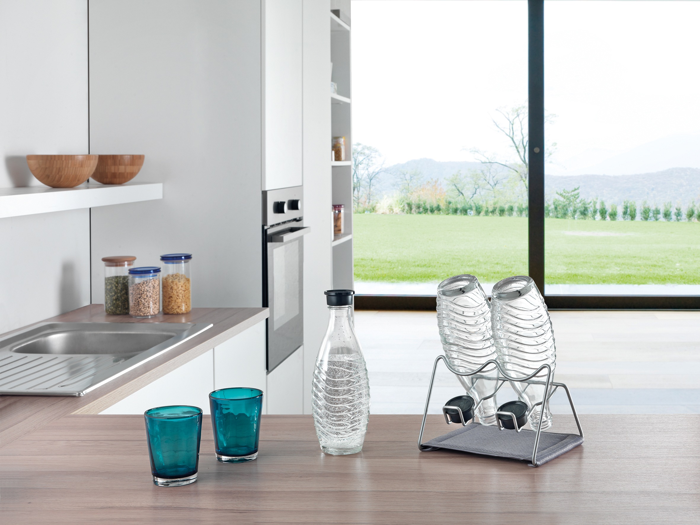 Metaltex Zubehöraufbewahrungsständer »Sodatex-2« (Abtropfgestell) für 2 Flaschen