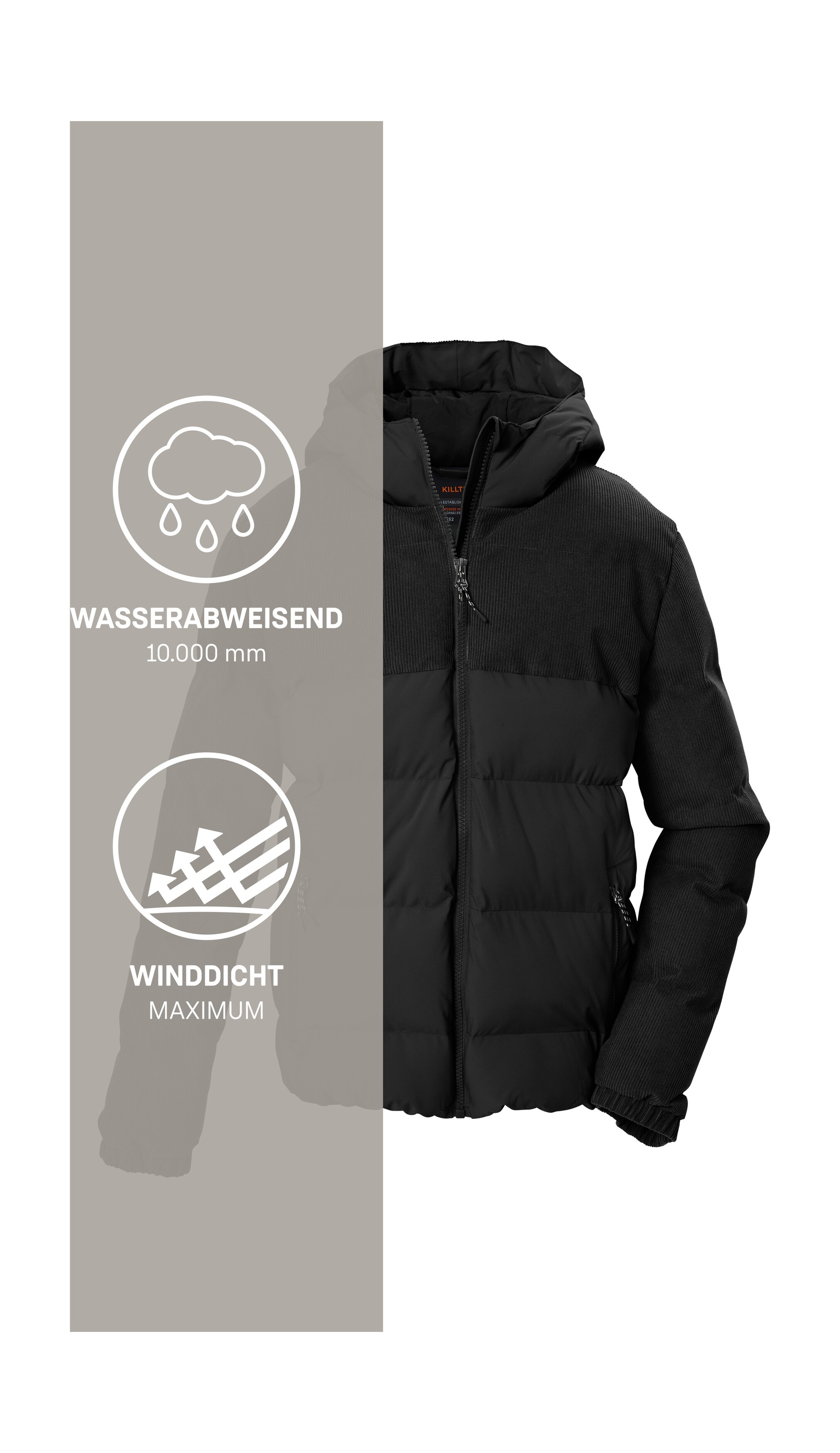 Killtec Steppjacke »KOW 185 BYS QLTD JCKT« Winddicht, wasserabweisend, Teflon EcoElite™ imprägniert