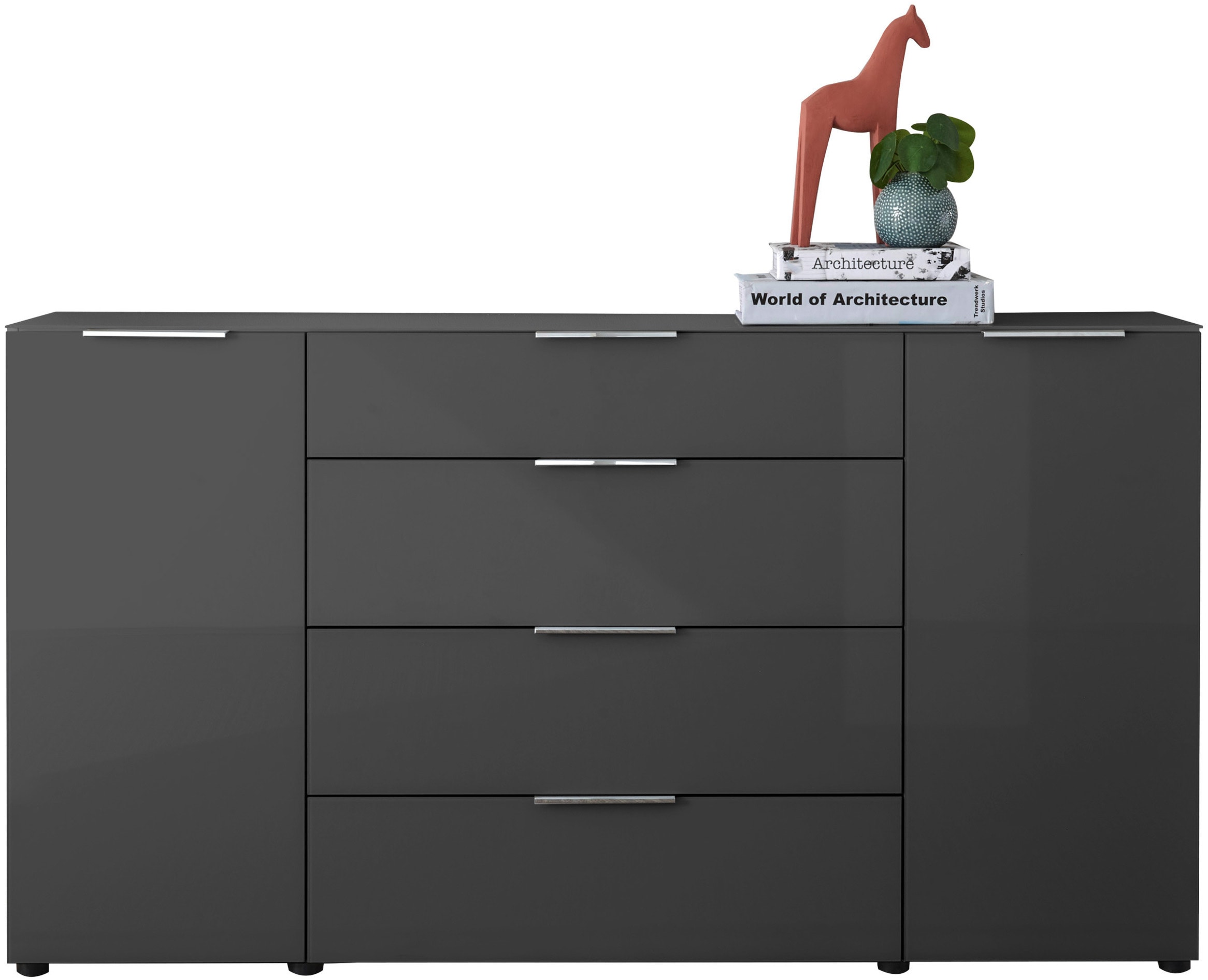 HBZ Kommode »Santorin, BxHxT 180x99x40 cm«, (1 St.), Breite 180cm, Softclose für Türen und Schubkästen, Melaminbeschichtung