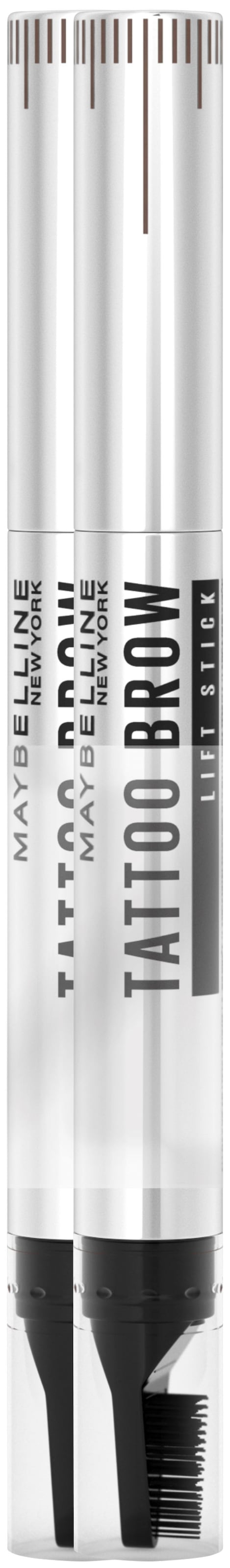 MAYBELLINE NEW YORK Augenbrauenpflege »Maybelline New York Tattoo Brow Lift Doppelpack«, Augenbrauenstift, Augenbrauen-Gel, Textur Wachs