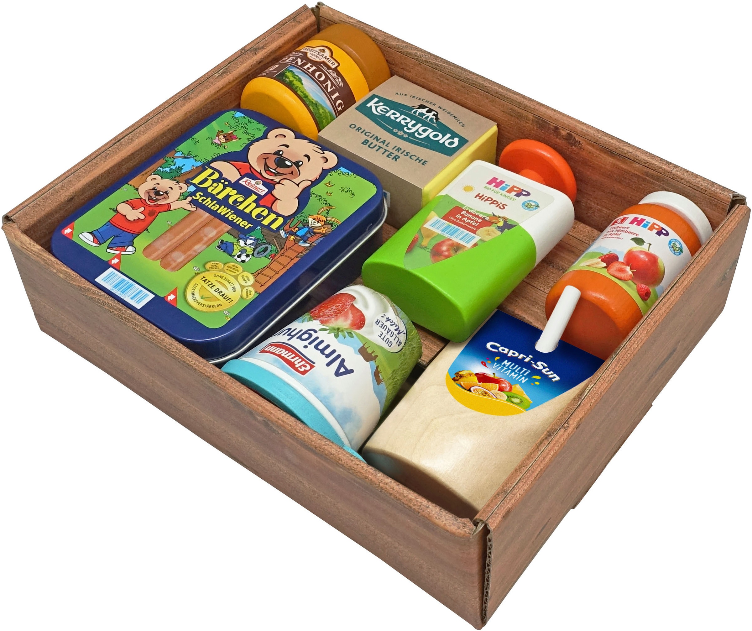 Tanner Kaufladensortiment »Großes Kaufladen Set aus Holz mit 7 Markenminiaturen« aus Holz, FSC® - schützt Wald