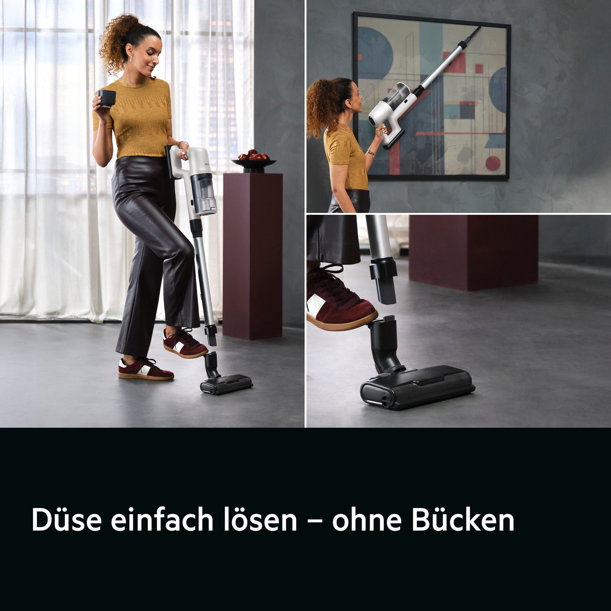 AEG Akku-Hand-und Stielstaubsauger »6000 AKKU-STAUBSAUGER (AP61HB21SH)«, sehr leicht 2,5 kg, 53 % Recyclingmaterial, bis zu 50 Min. Laufzeit