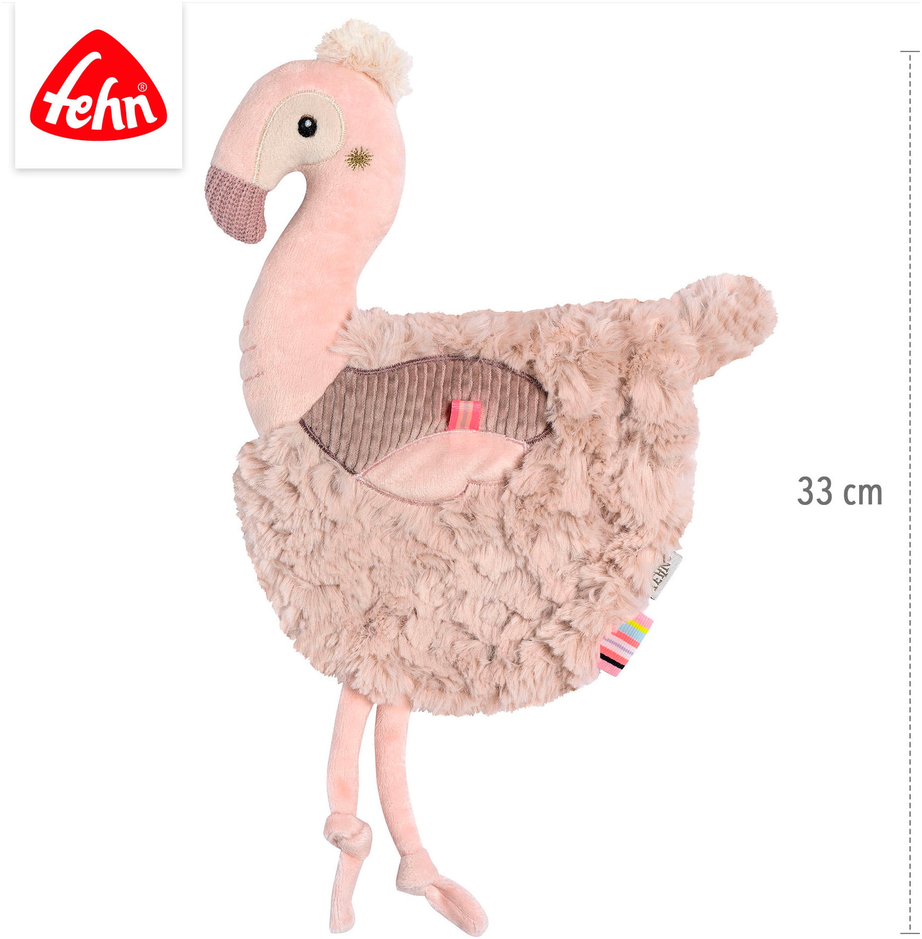 Fehn Kuscheltuch »Lazy, Crazy & Pink, Schmusetuch Flamingo«