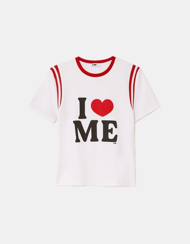 Tally Weijl T-Shirt »STSCOORCUN2« Baumwolle , Statement-Shirt mit Rundhals-Ausschnitt und Druck