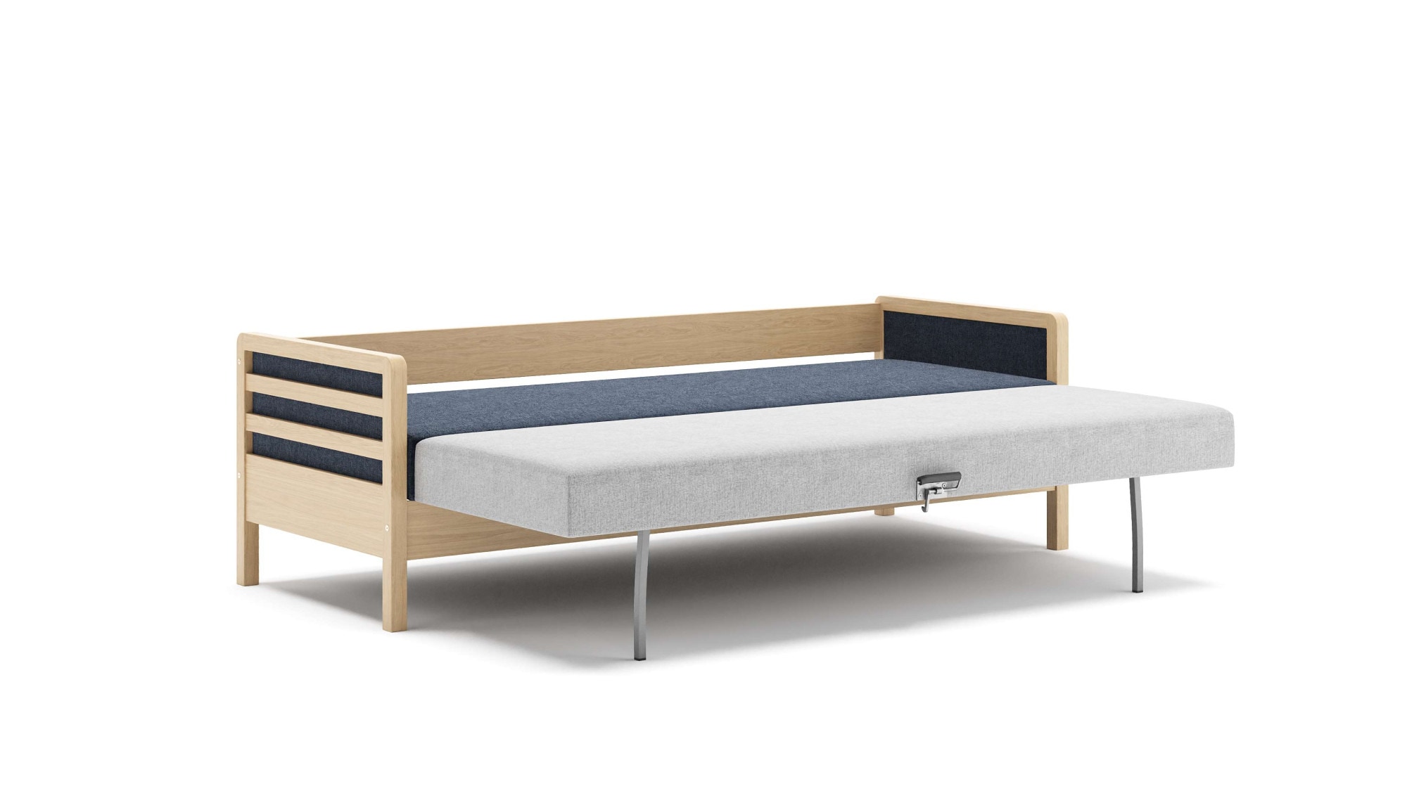 HESTBÆK Schlafsofa »Hestbæk 168 3-Sitzer, Bettfunktion, Breite 208cm, Komfortsitzhöhe 47cm« Umklappbar, Querschläfer, sehr komfortabel, Stauraum