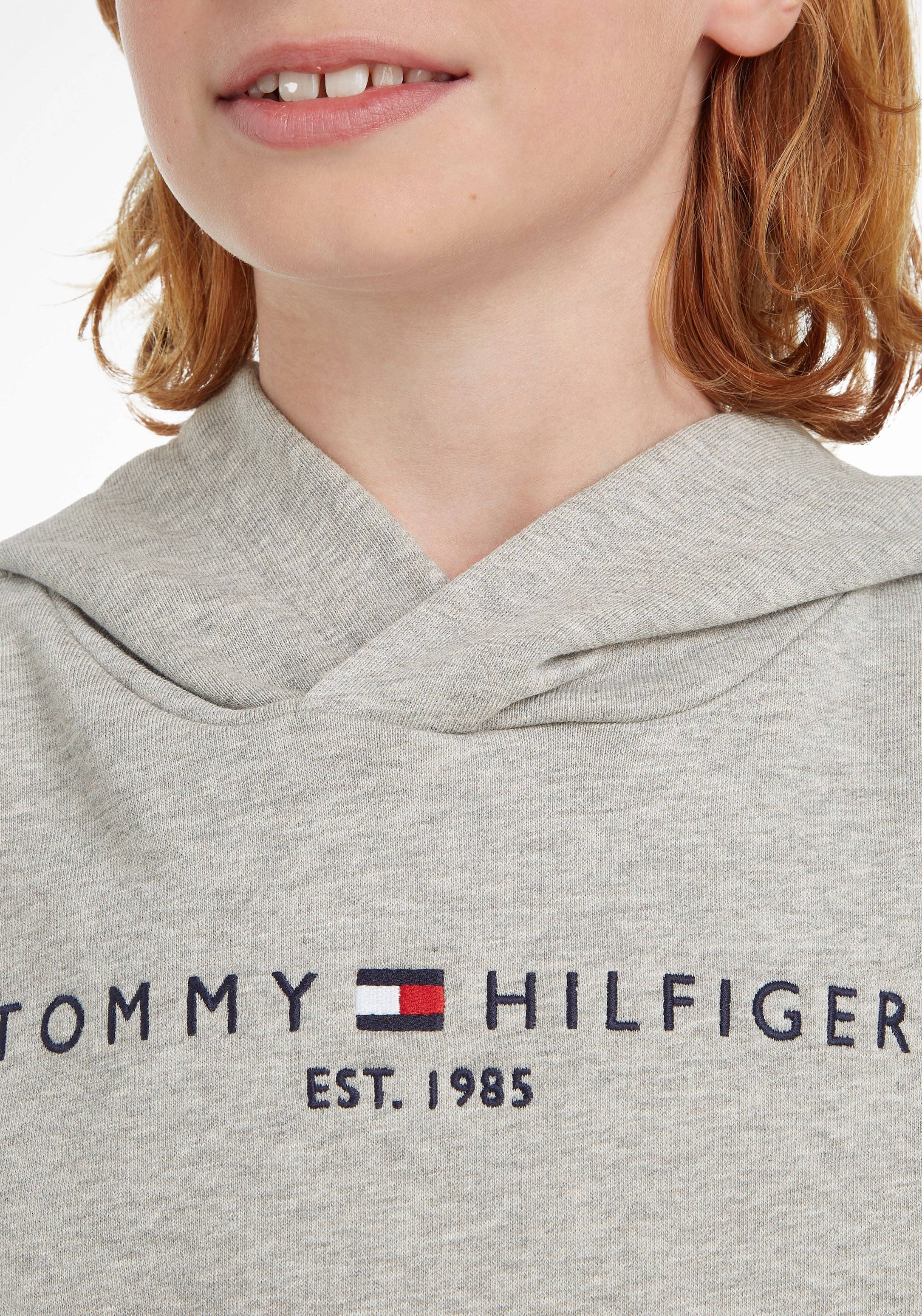 ♕ Junior Mädchen und Kinder Tommy Hilfiger Kapuzensweatshirt Kids »ESSENTIAL HOODIE«, MiniMe,für Jungen bei