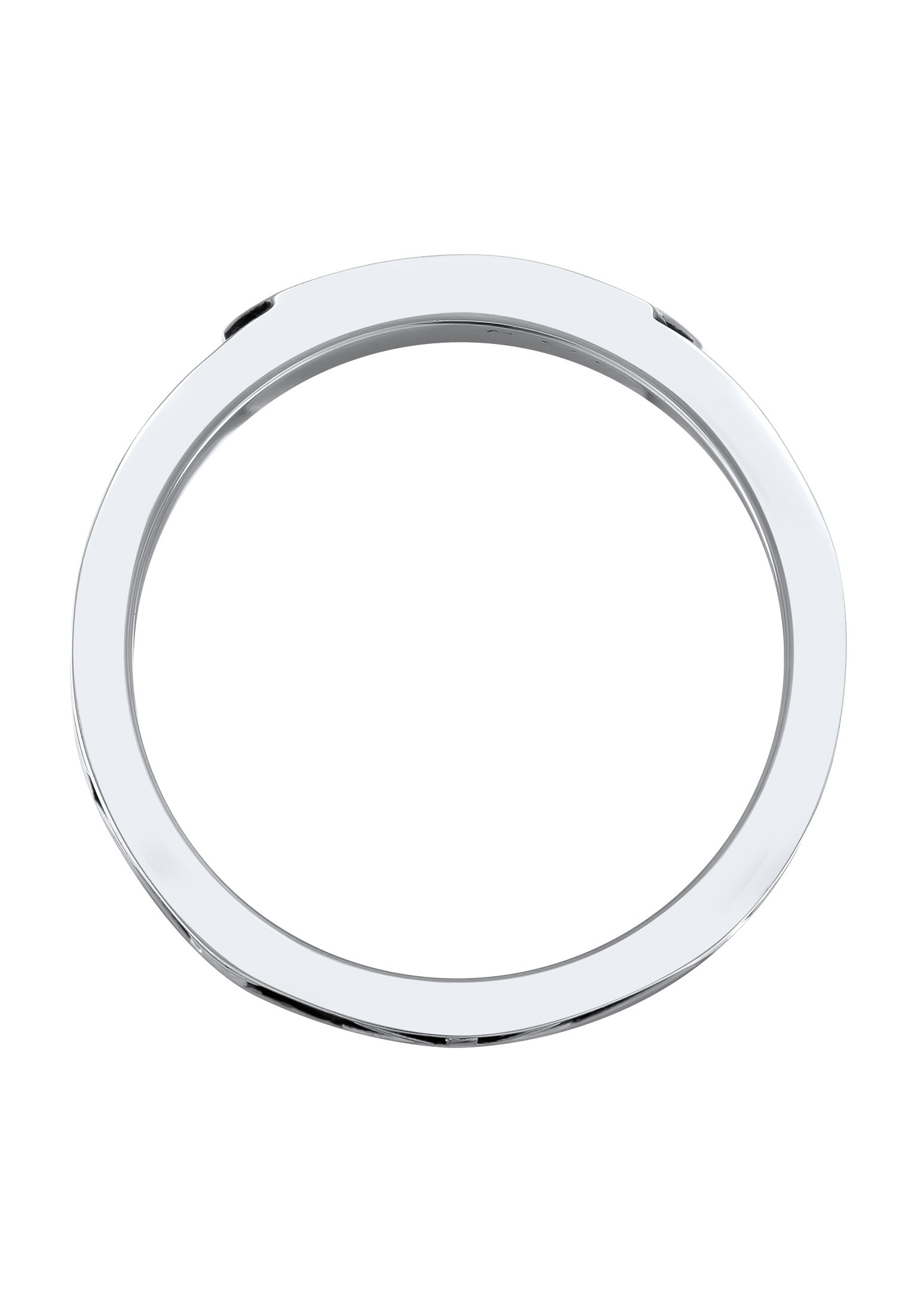 Kuzzoi Silberring »Ring Siegelring Römische Zahlenfolge Emaille 925 Silber«