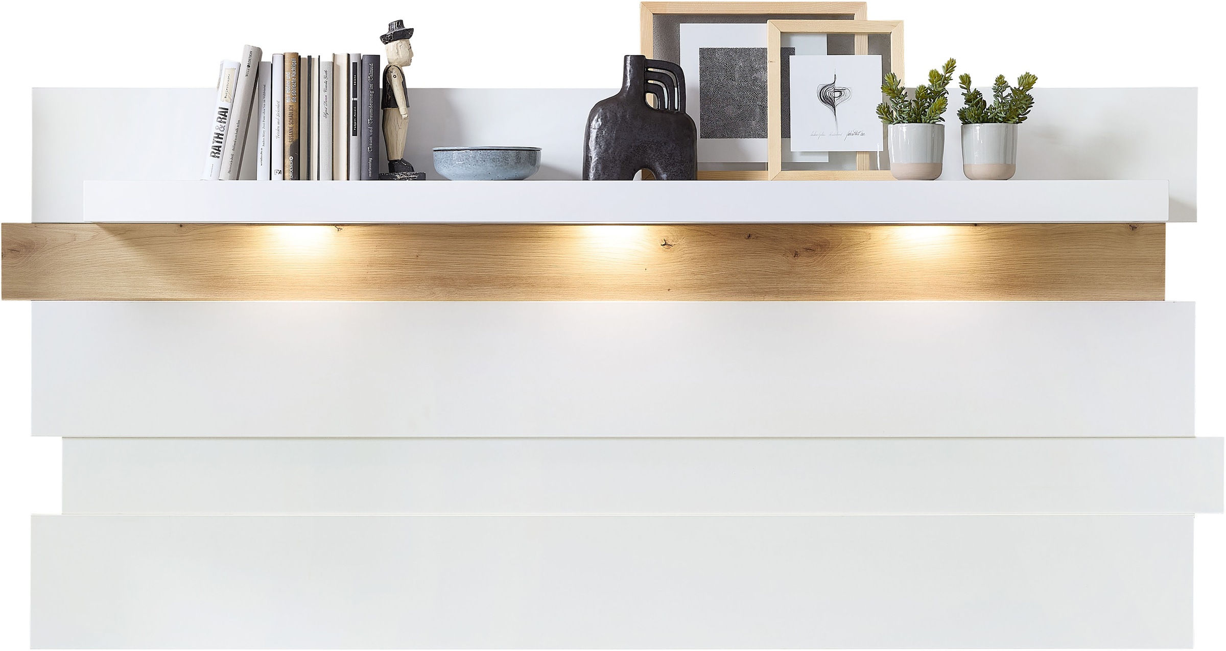 Innostyle Wandboard »Memphis Wandboard, 202x93x26cm (B/H/T)«, (1 St.), 1 Boden, inkl. Led-Beleuchtung