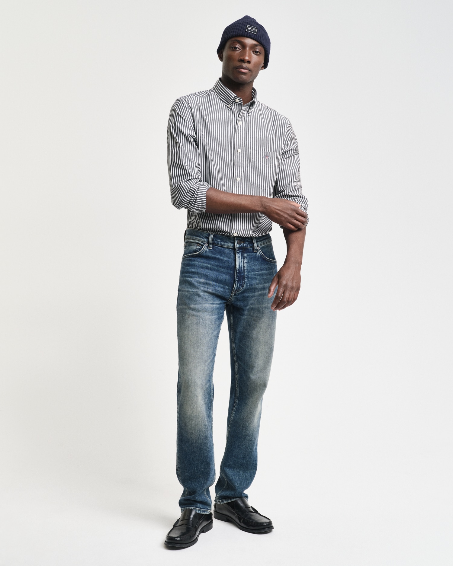 Gant Langarmhemd »REG POPLIN STRIPE SHIRT«