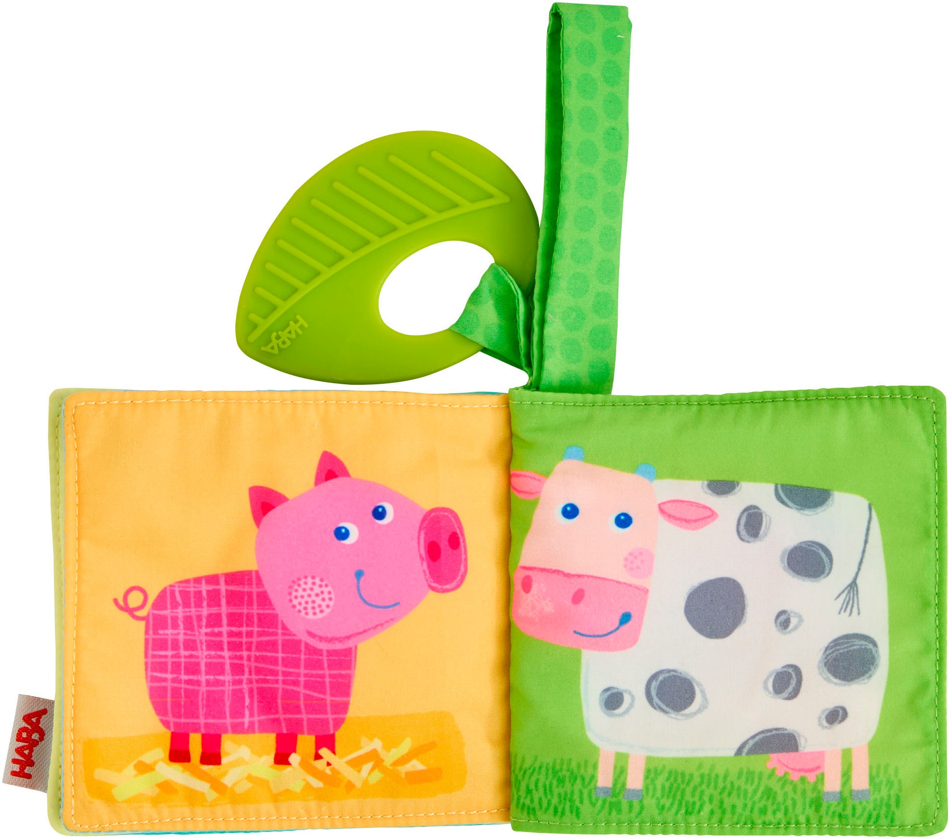 Haba Greifspielzeug »Buggybuch Bauernhof« mit Beißelement