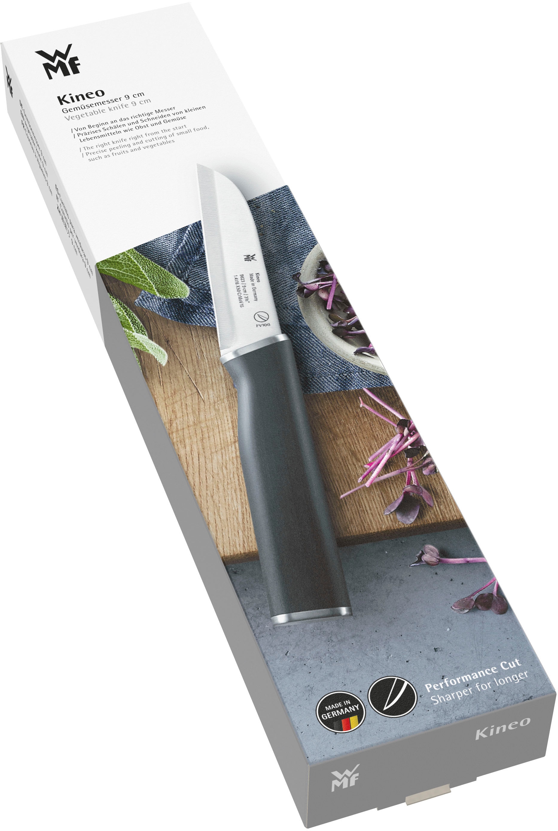 WMF Gemüsemesser »Kineo«, (1 tlg.), 9 cm, hochwertiger Edelstahl, ausgezeichnete Balance, ergonomisch