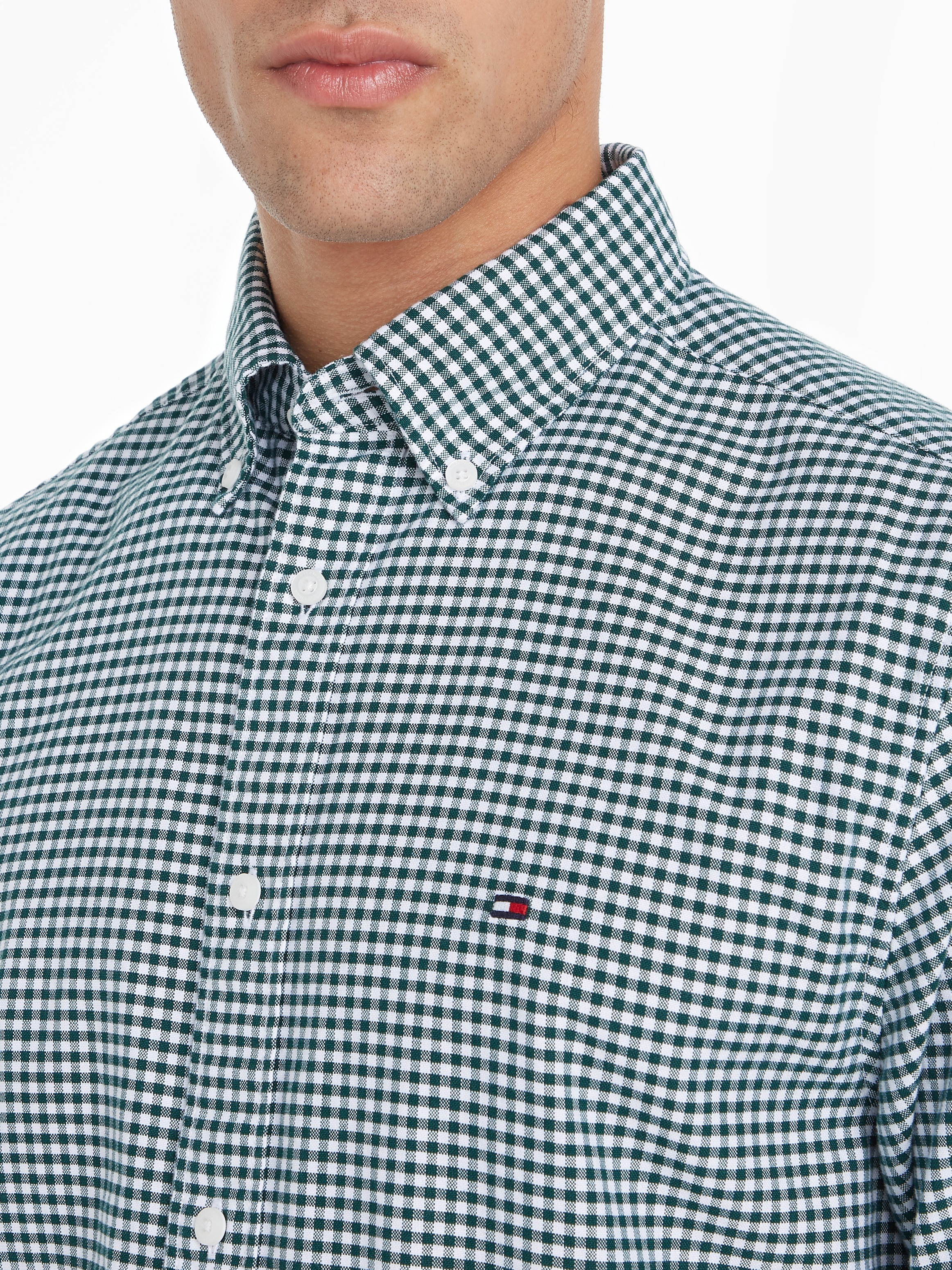 Tommy Hilfiger Langarmhemd »HERITAGE OXFORD GINGHAM RF SHIRT«, mit modischem Klein-Karomuster