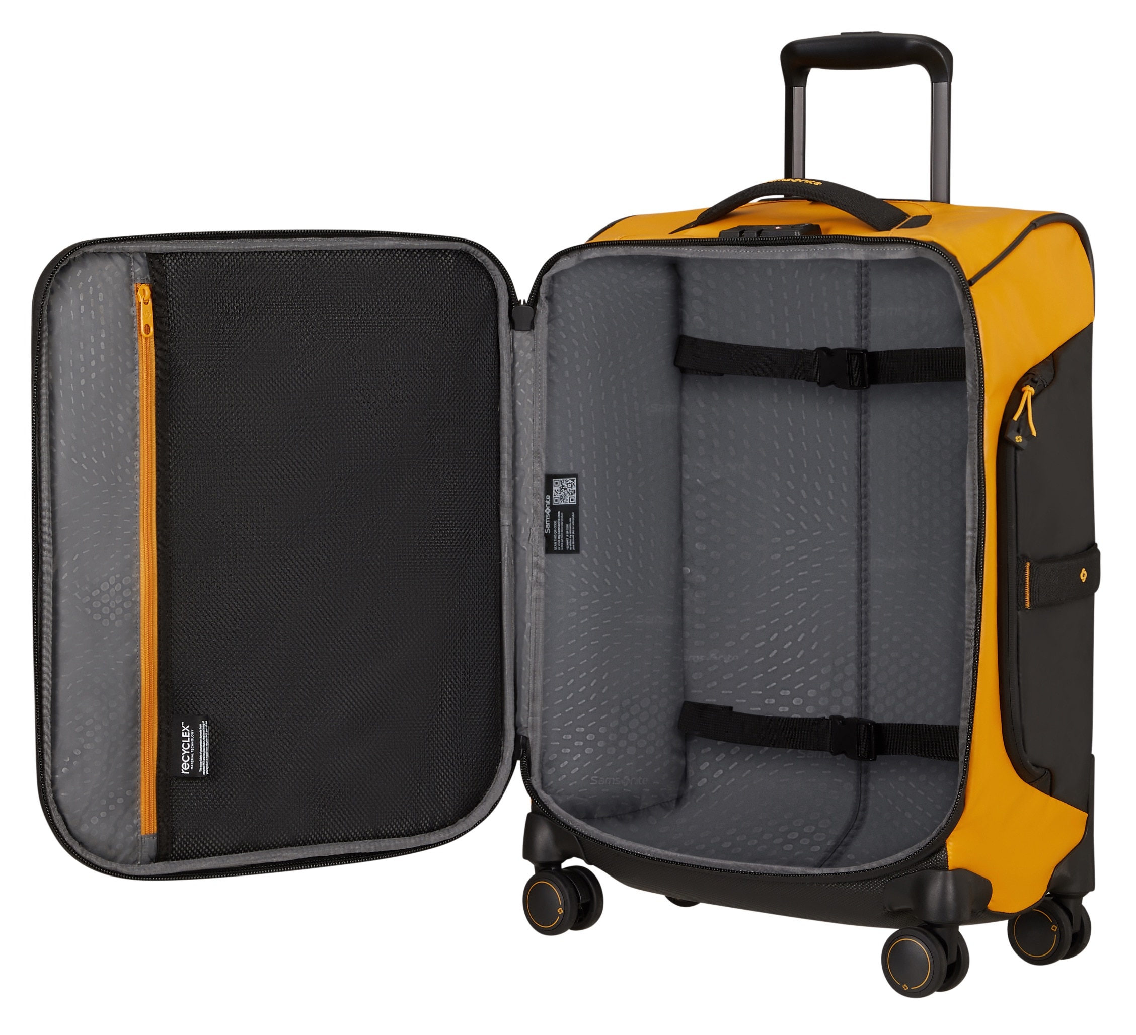 Samsonite Weichgepäck-Trolley »ECODIVER, verschiedene Größen und Farben«, 4 Rollen, Koffer Reisegepäck Weichgepäck-Koffer Fronttasche