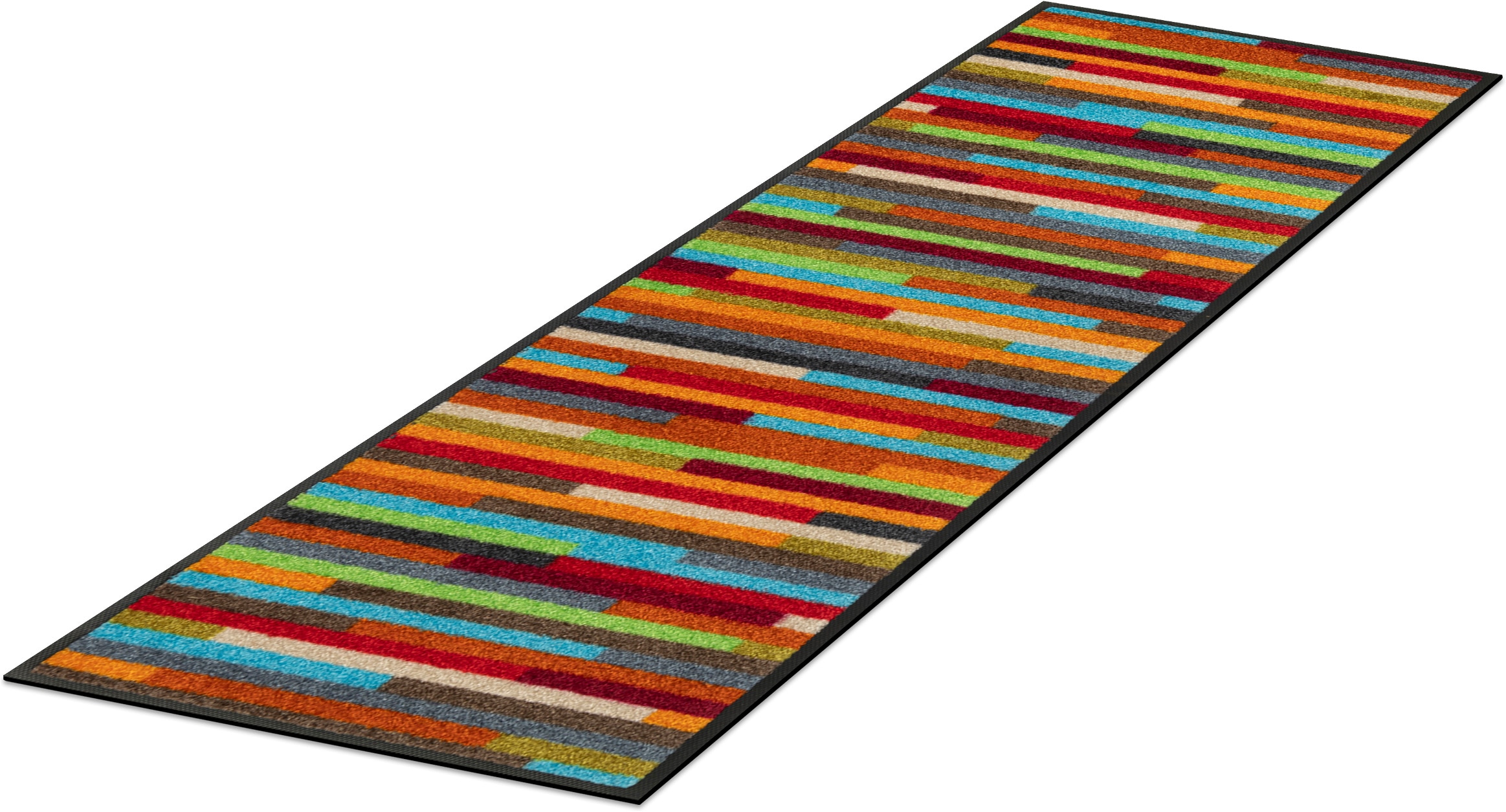 wash+dry by Kleen-Tex Läufer »Mikado Stripes« rechteckig 7 mm Höhe Schmutzfangläufer, modernes Streifen Design, rutschhemmend, waschbar
