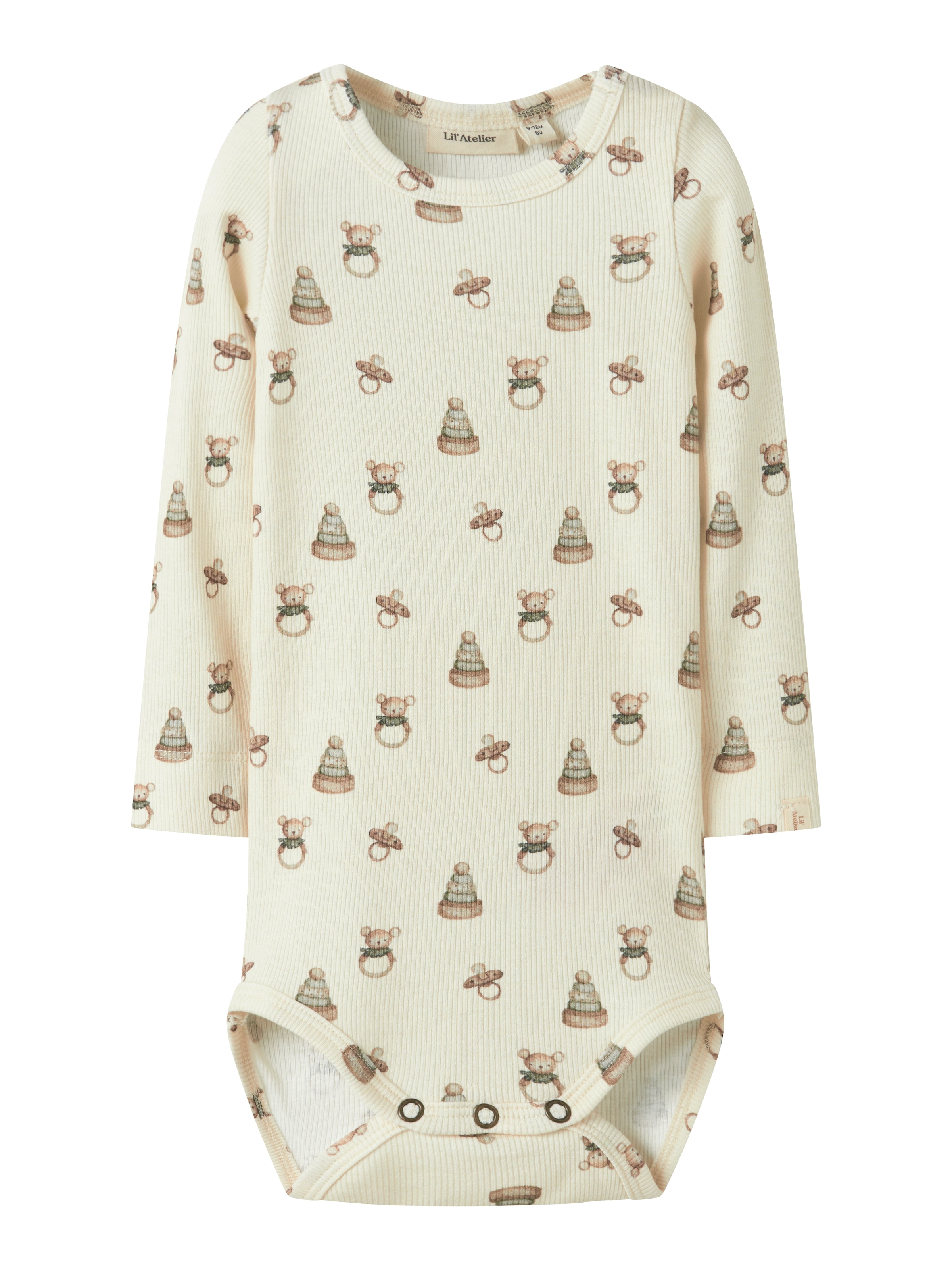 Lil' Atelier Langarmbody »NBNGAVO EMO LS SLIM BODY LIL NOOS« weiche Jersey Rippqualität