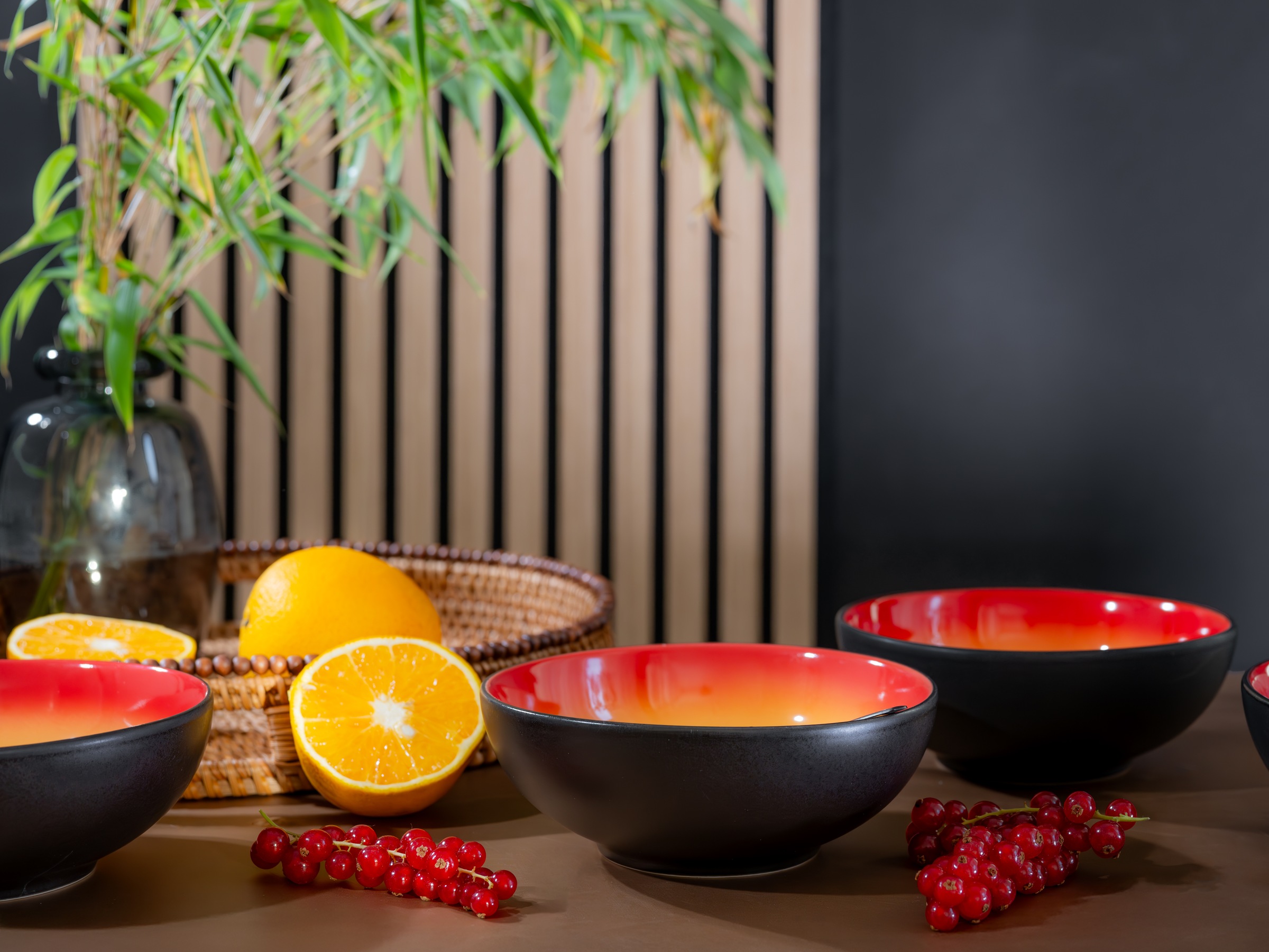 CreaTable Schüssel »Hot, Smoothie Bowl 4-tlg.« 4 aus Steinzeug Moderne Coupeform, außergewöhnliches Design