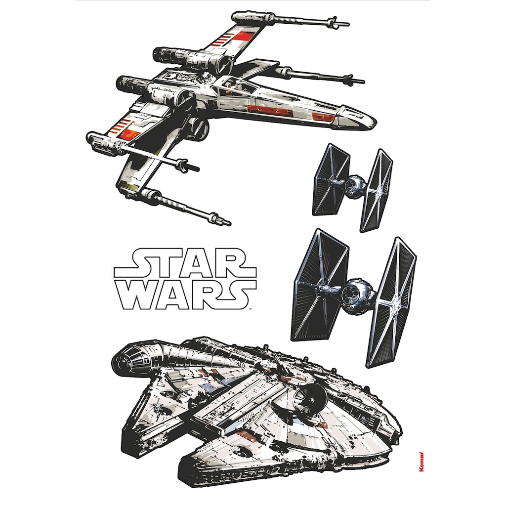 Komar Wandtattoo »Star Wars Spaceships«, (5 St.)