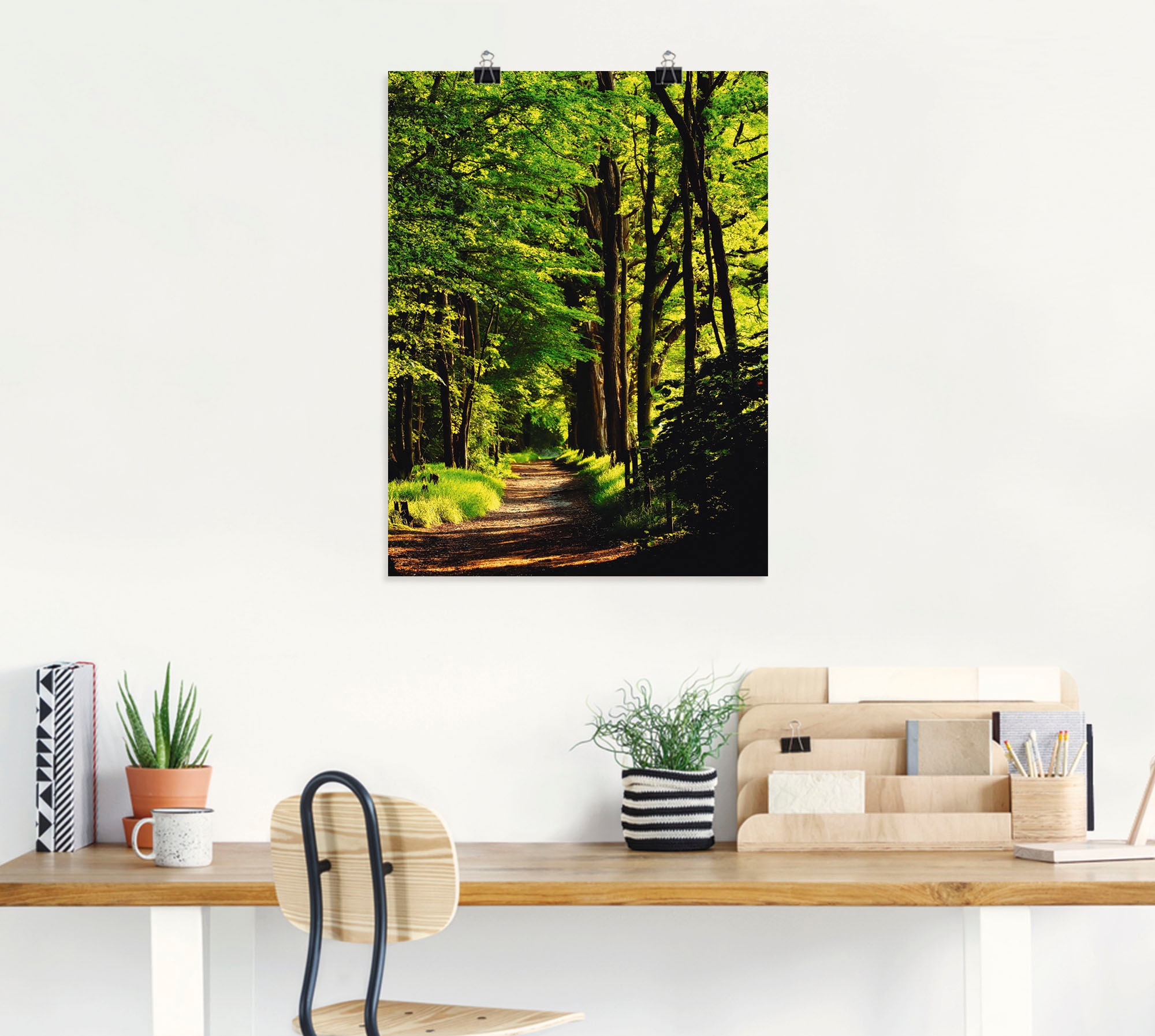 Artland Wandbild »Weg im Wald« Wald 1 Stk. tlg. als Alubild, Outdoorbild, Leinwandbild, Poster in verschied. Größen