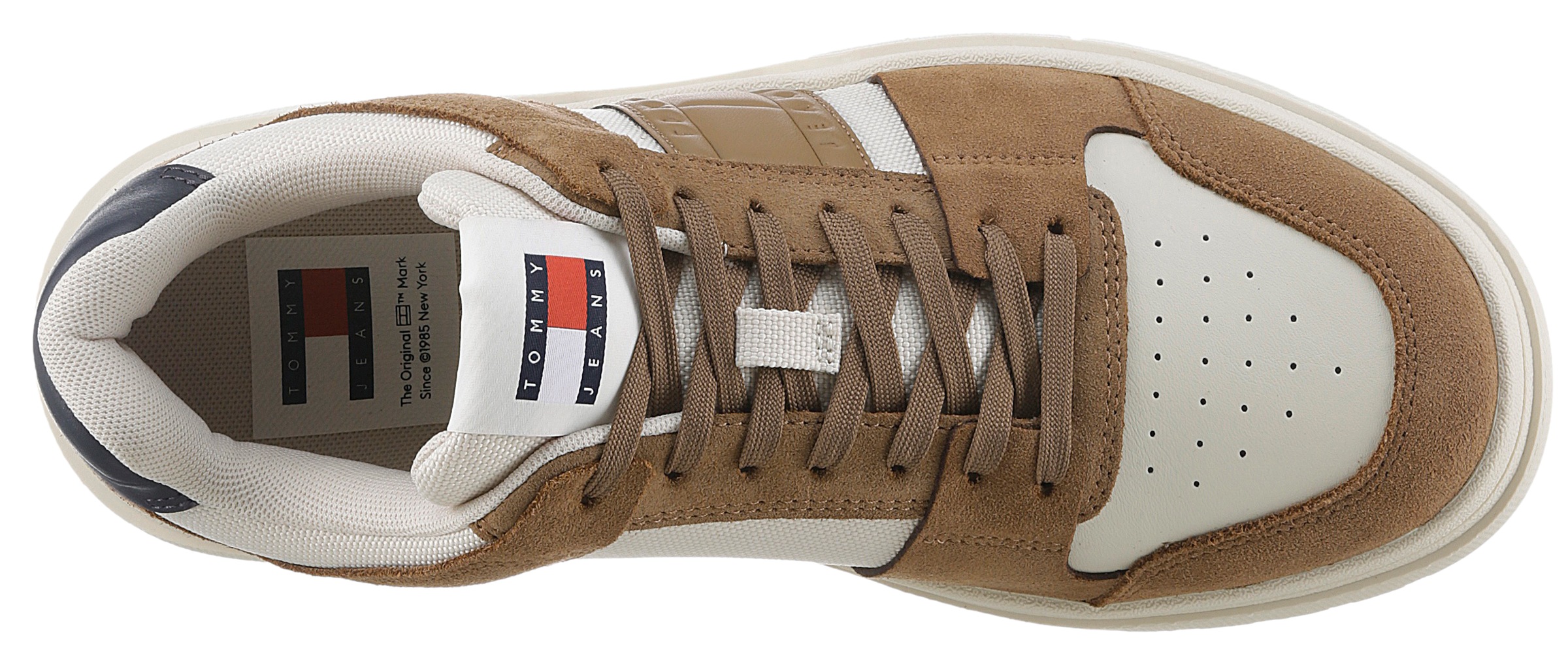 Tommy Jeans Sneaker »THE BROOKLYN MIX MAT.«, Freizeitschuh, Halbschuh, Schnürschuh mit seitlichem Logo
