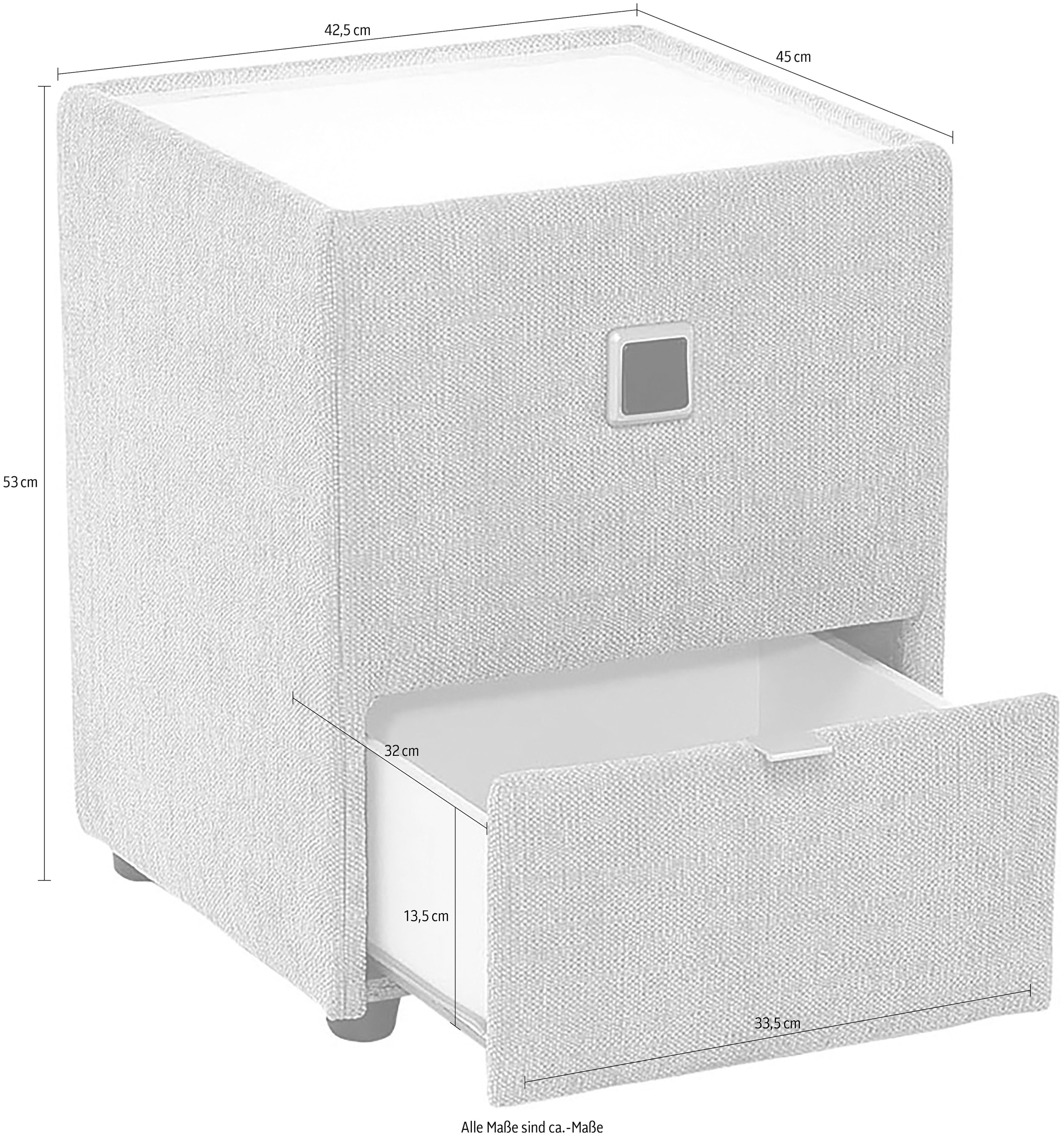 Jockenhöfer Gruppe Nachtkonsole »Lancy« mit LED-Beleuchtung