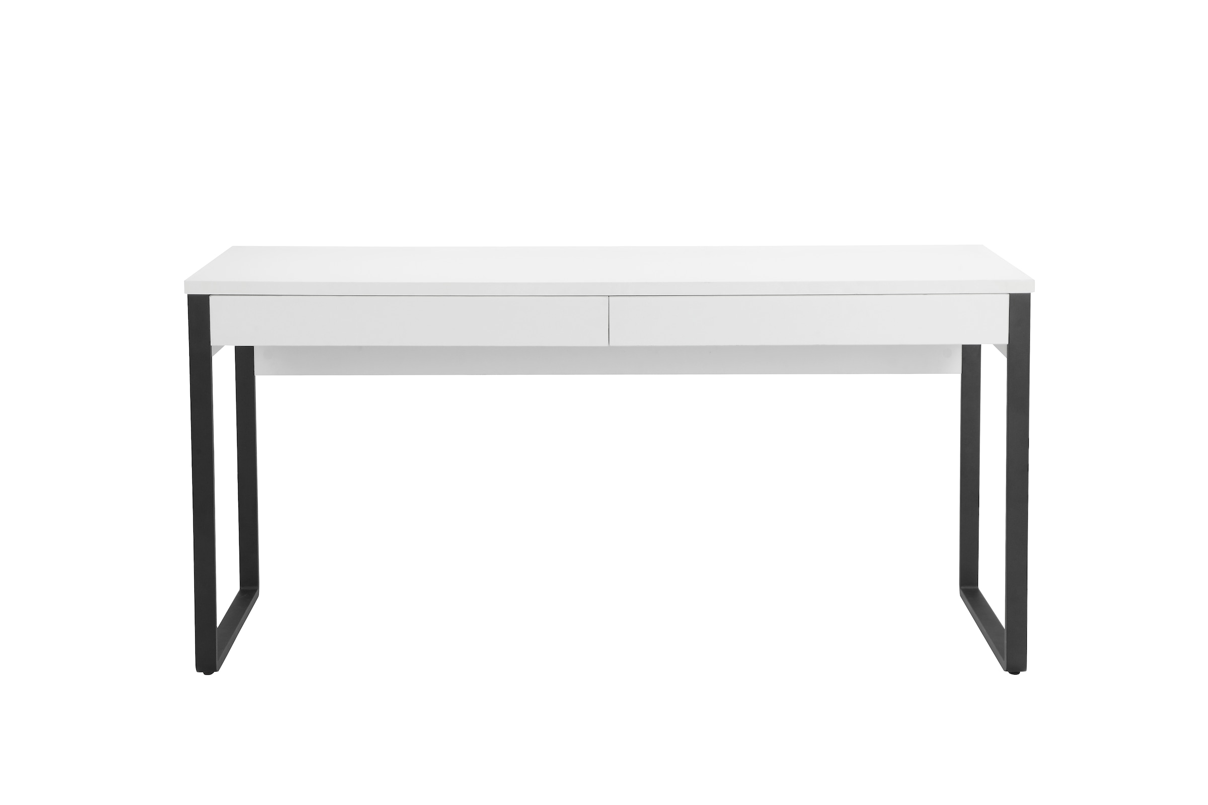 OTTO home Schreibtisch "Moid, Computertisch im modernen Design," Breite 120/140/160 cm, mit Metallbeinen & Schublade