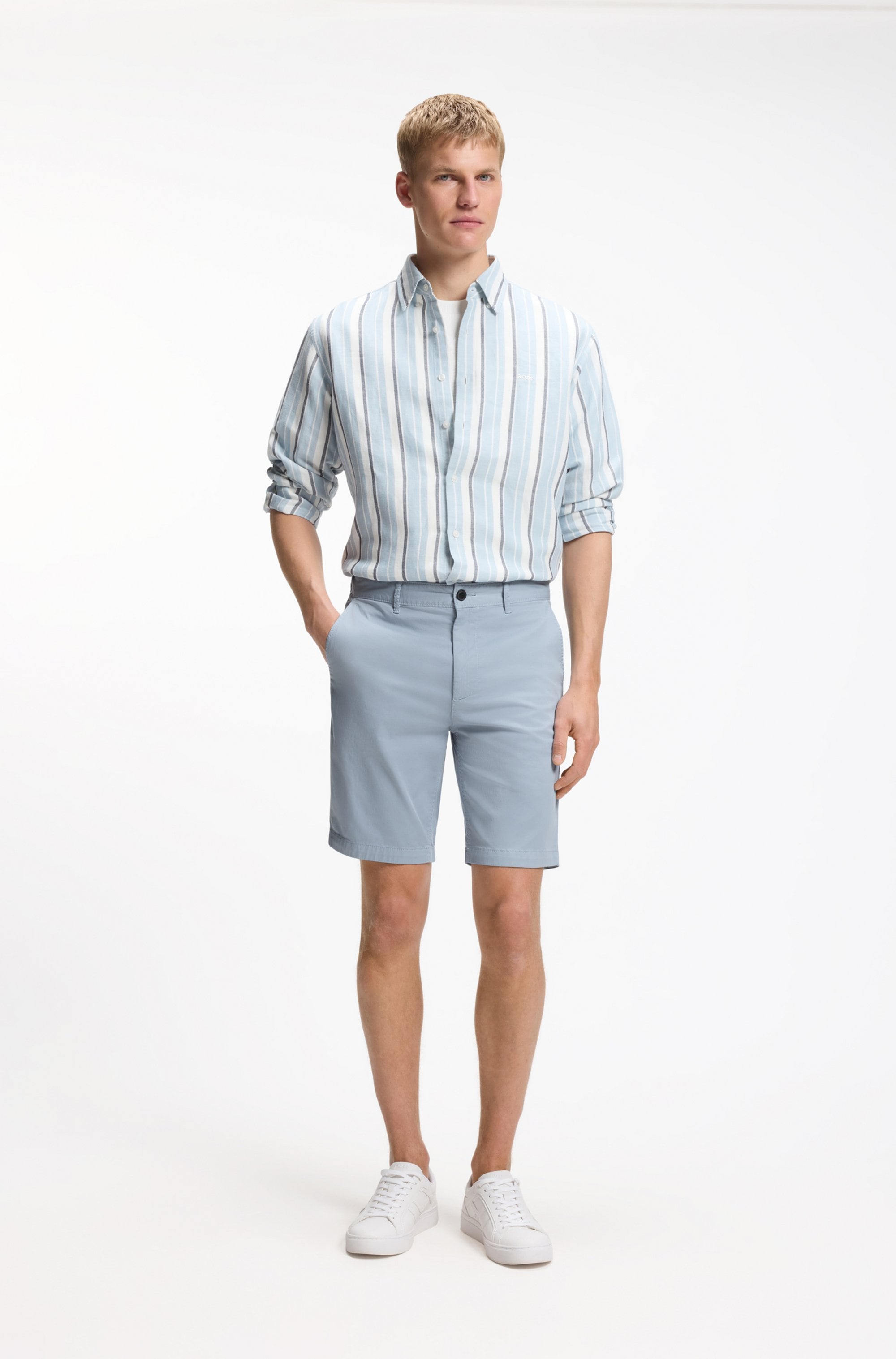 BOSS ORANGE Chinoshorts »slim Shorts«  in moderner Passform