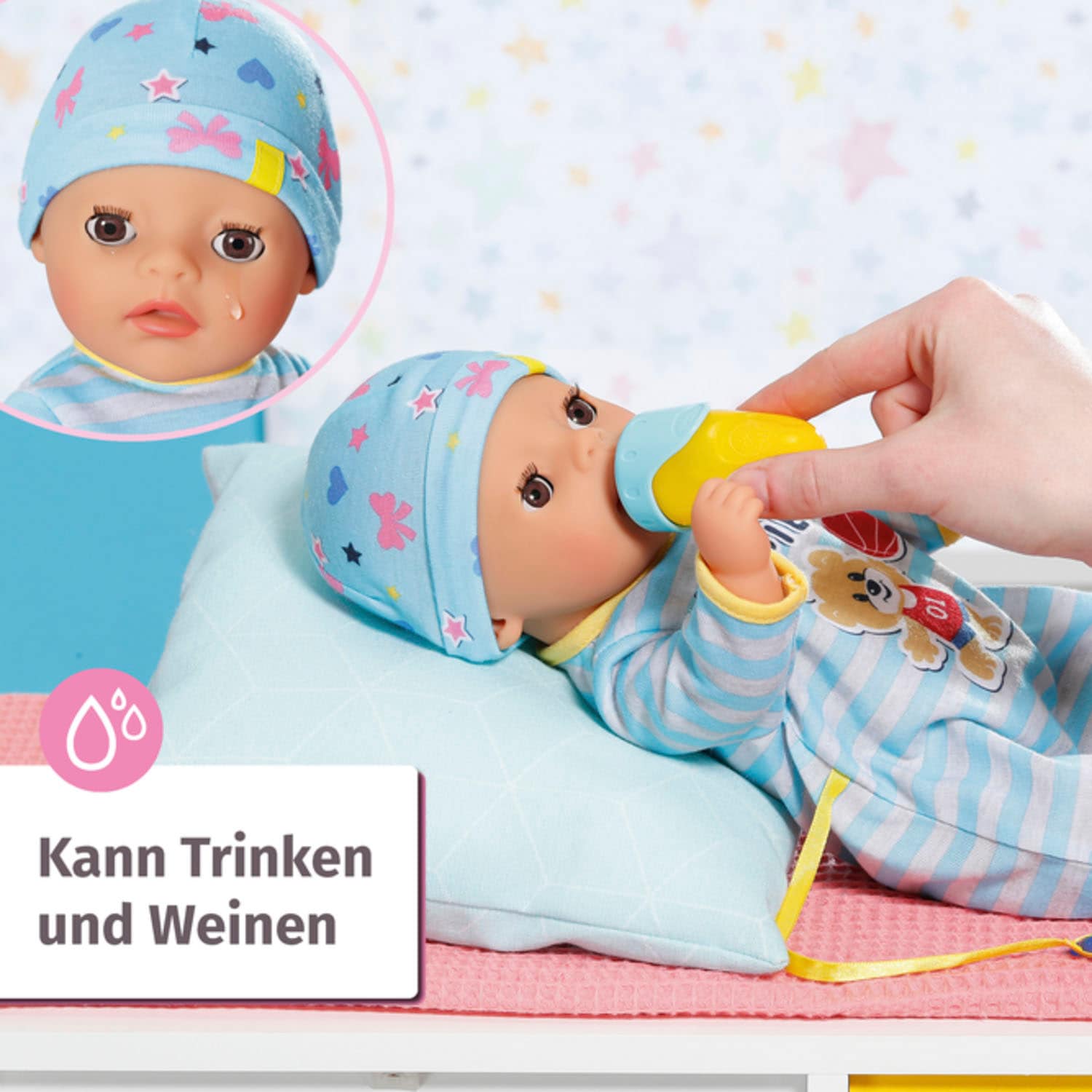 Baby Born Babypuppe »Soft Touch Little Boy, 36 cm«, mit lebensechten Funktionen