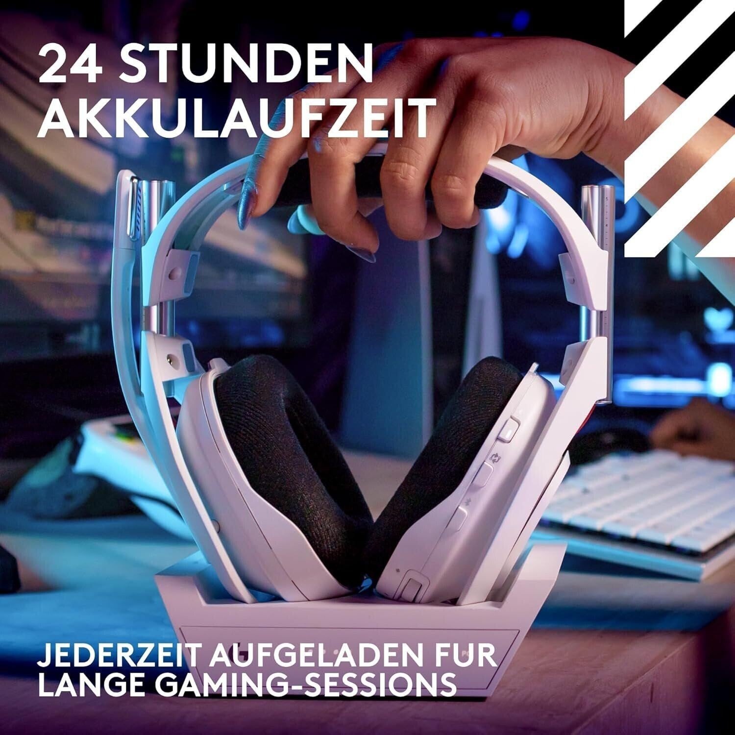 Logitech Gaming-Headset »Astro A50 LIGHTSPEED Wireless Gaming Headset + Base Station - WHITE«