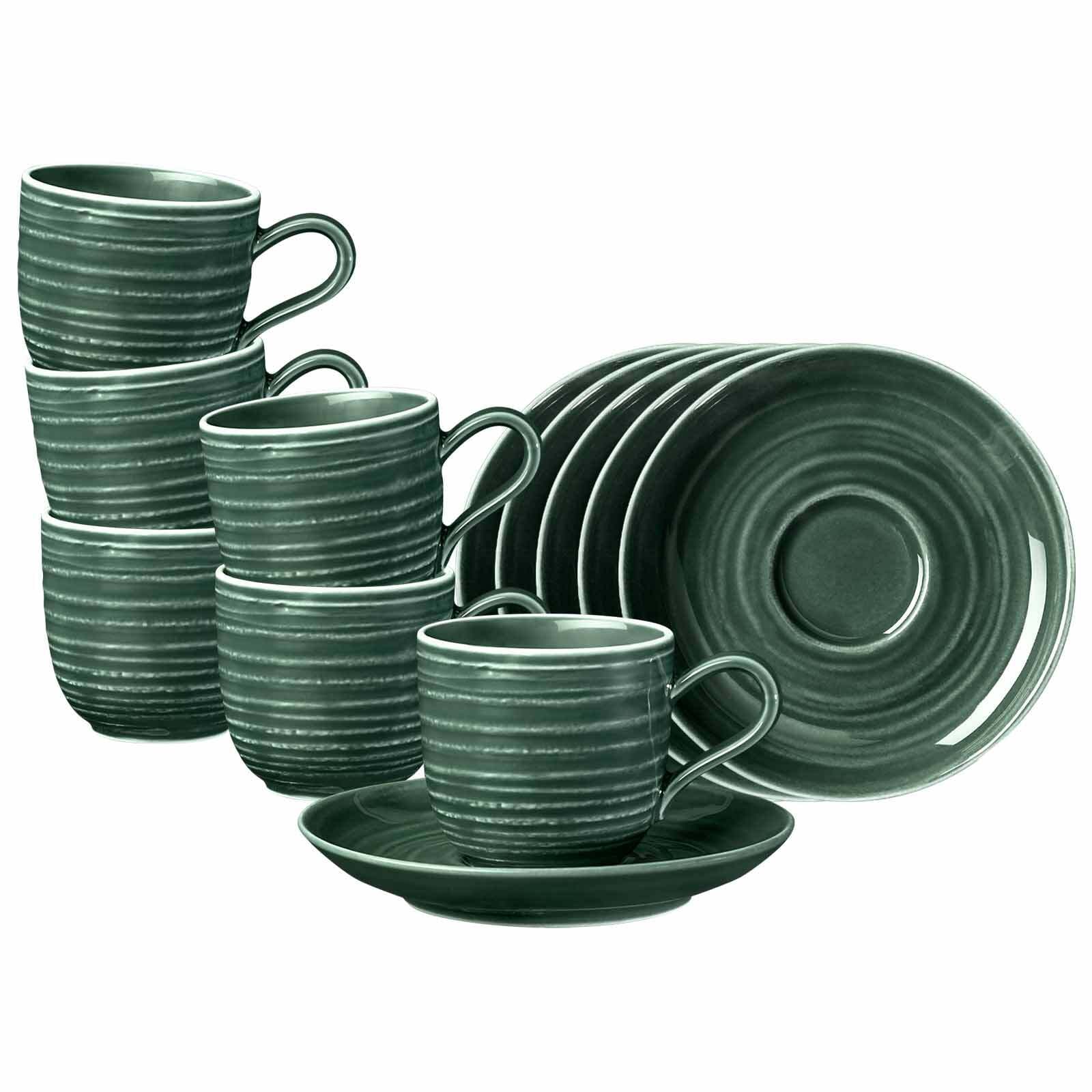 Seltmann Weiden Espressotassen mit Untertassen Terra 0,09 l 6er Set