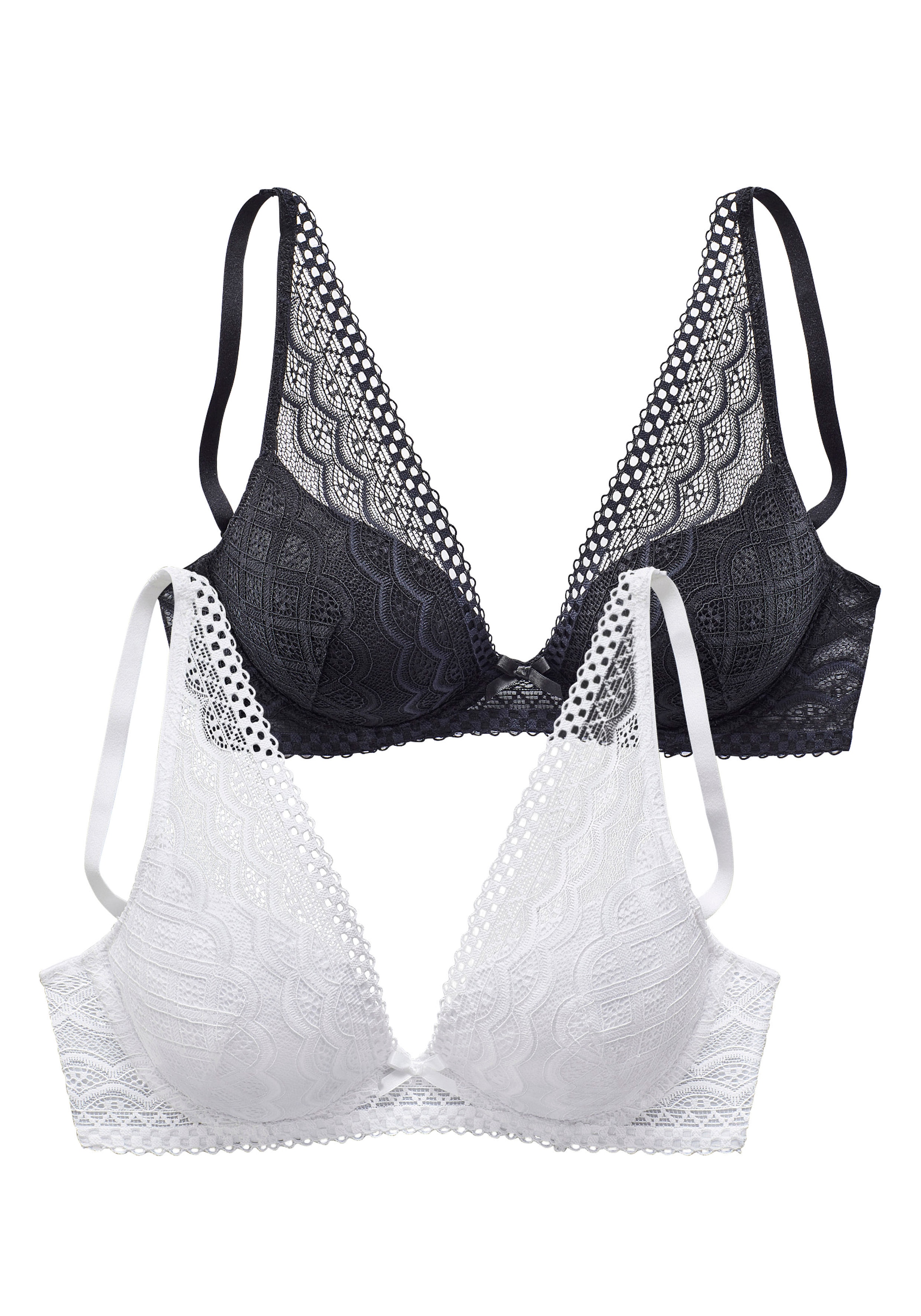 petite fleur Push-up-BH, in modischem High-Apex Schnitt